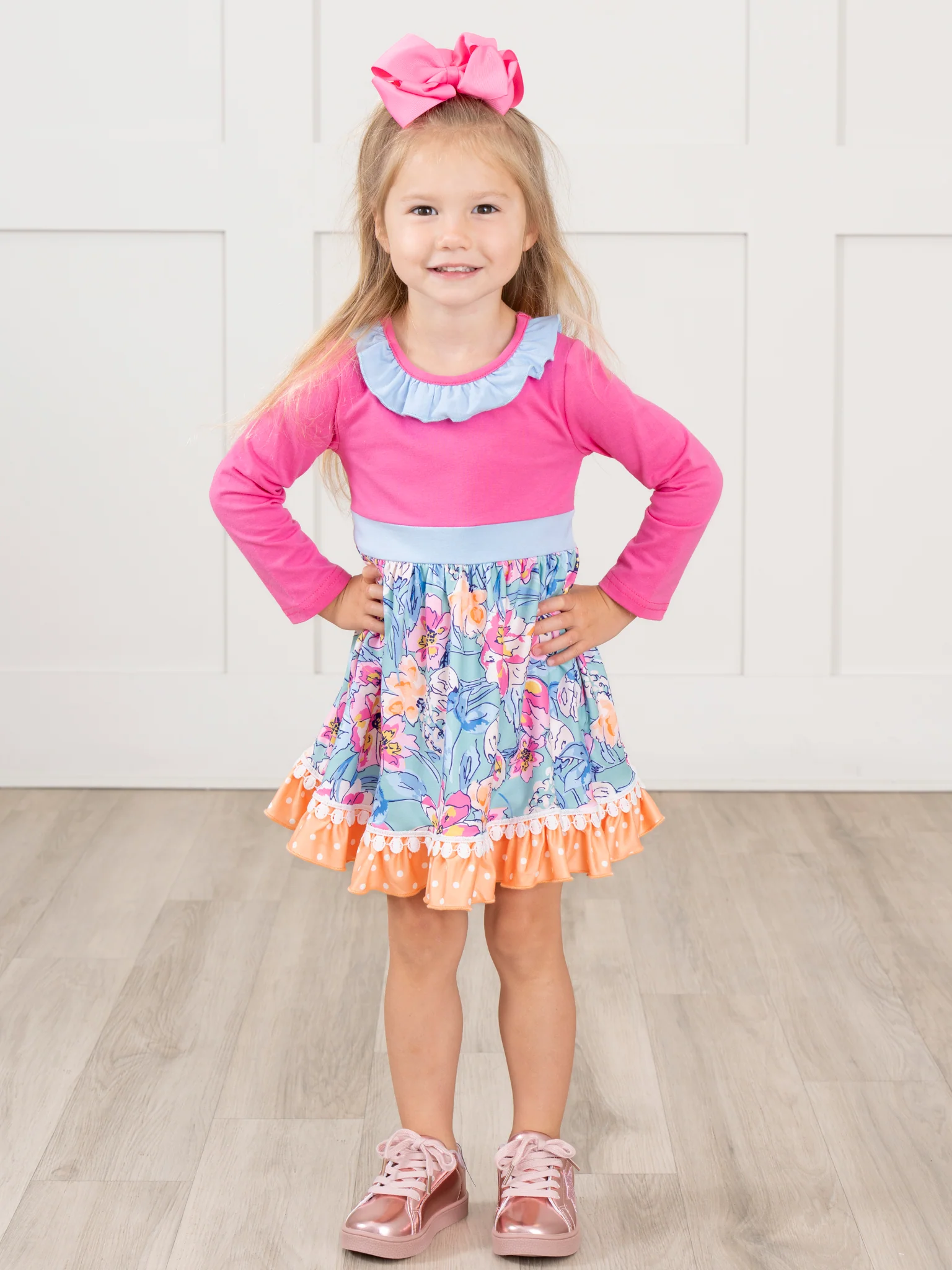 Floral Daydream Ruffle Dress - Image 3