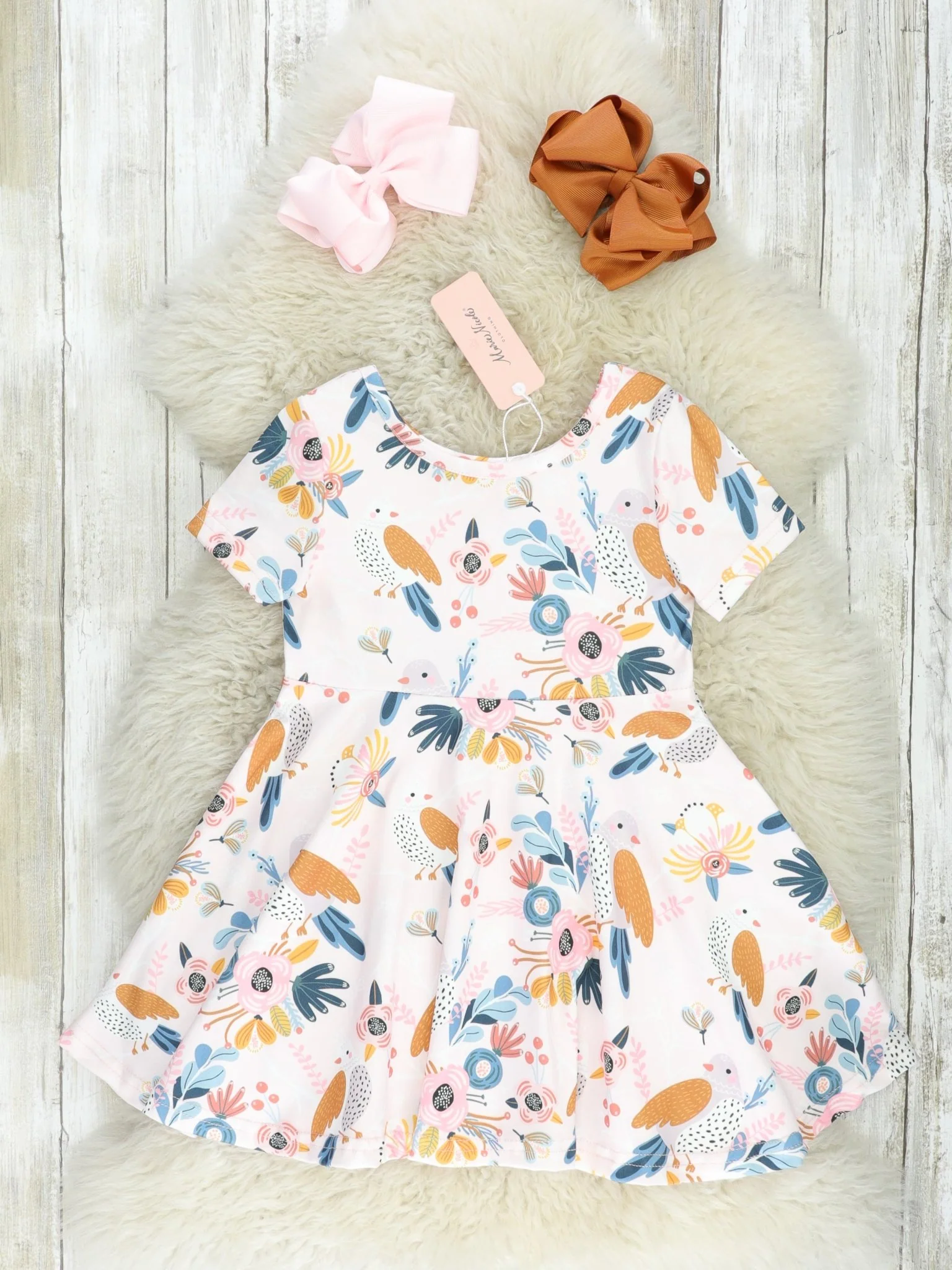 Floral Finch Swing Dress