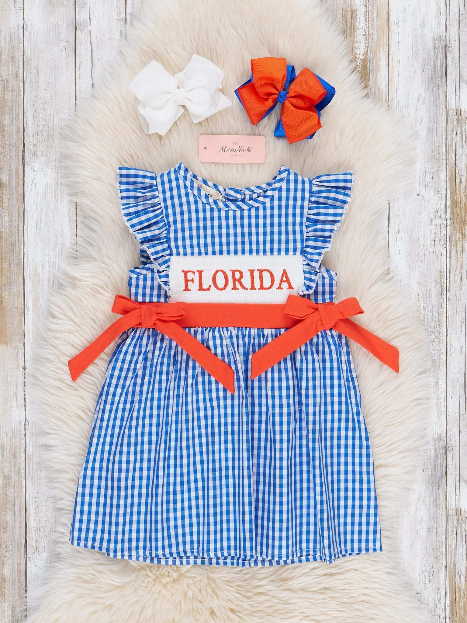 Florida Smocked Gingham Dress - Image 2