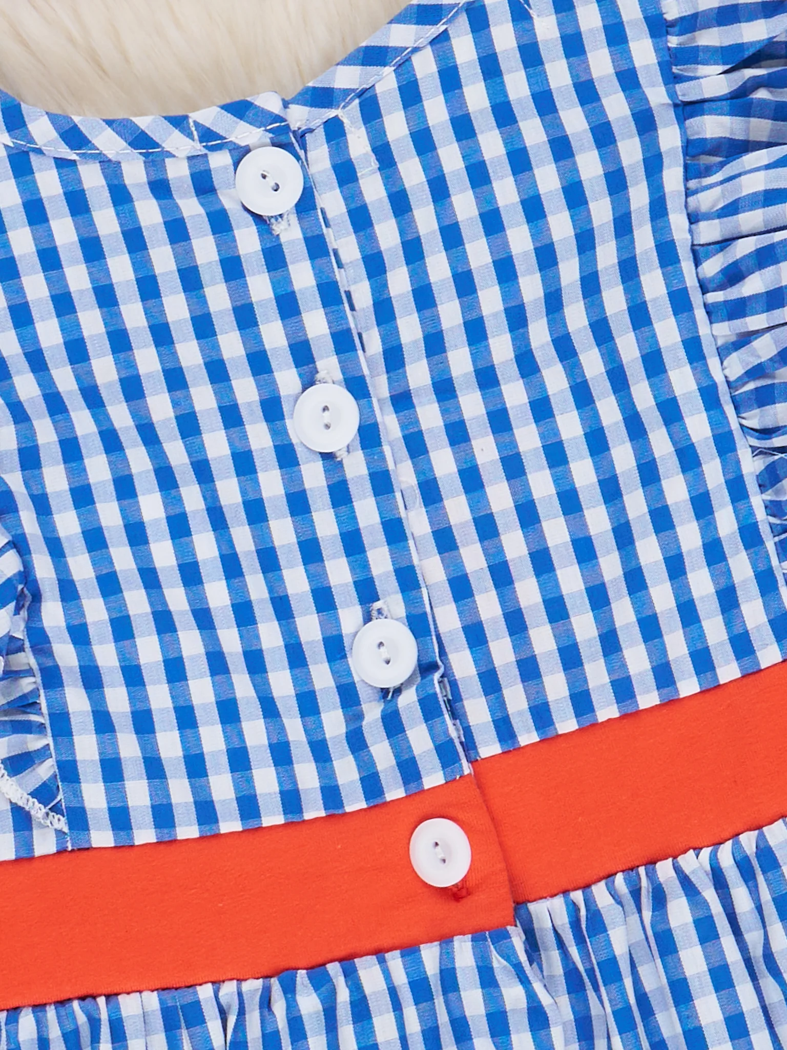 Florida Smocked Gingham Dress - Image 4