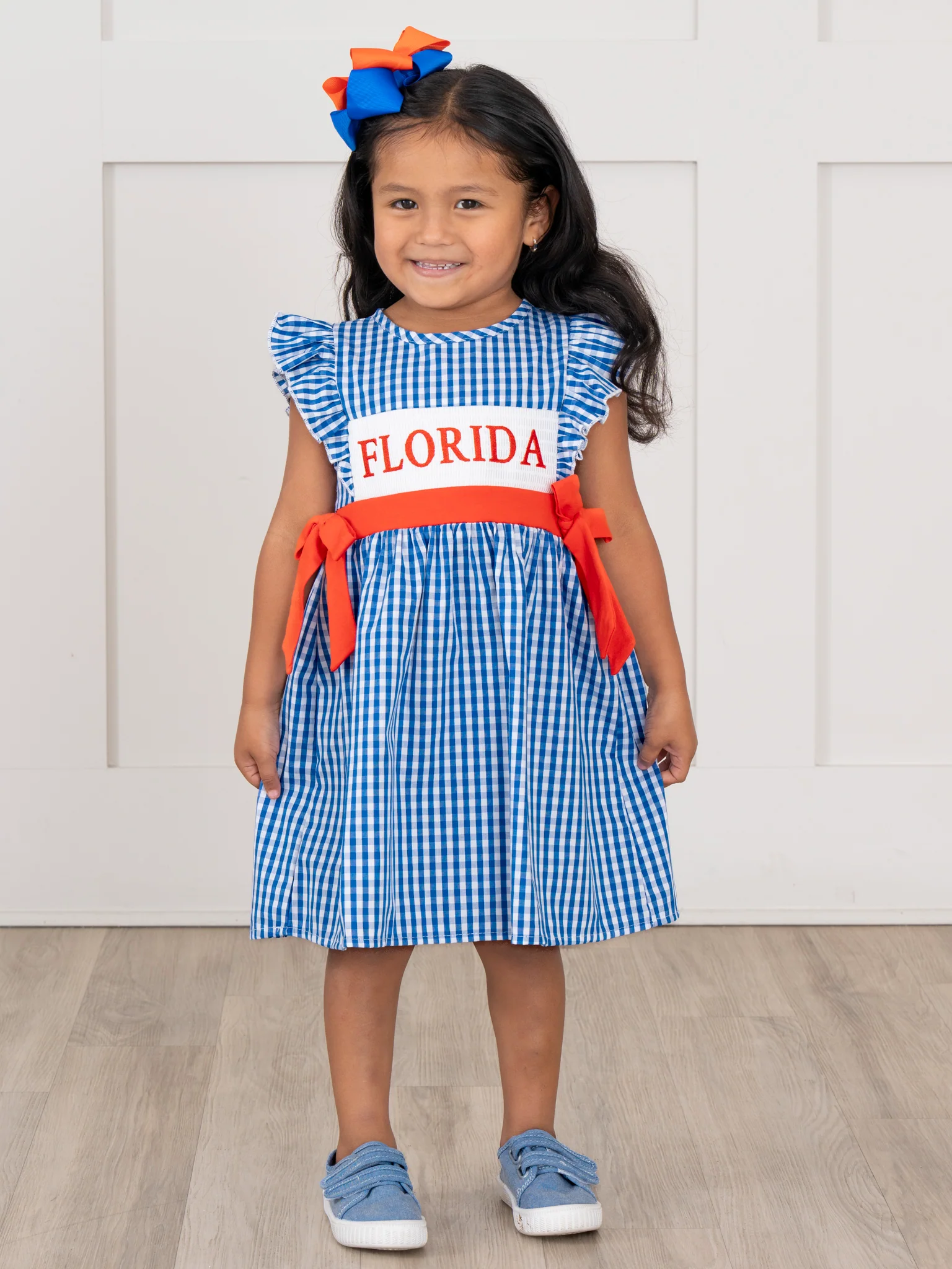 Florida Smocked Gingham Dress - Image 6