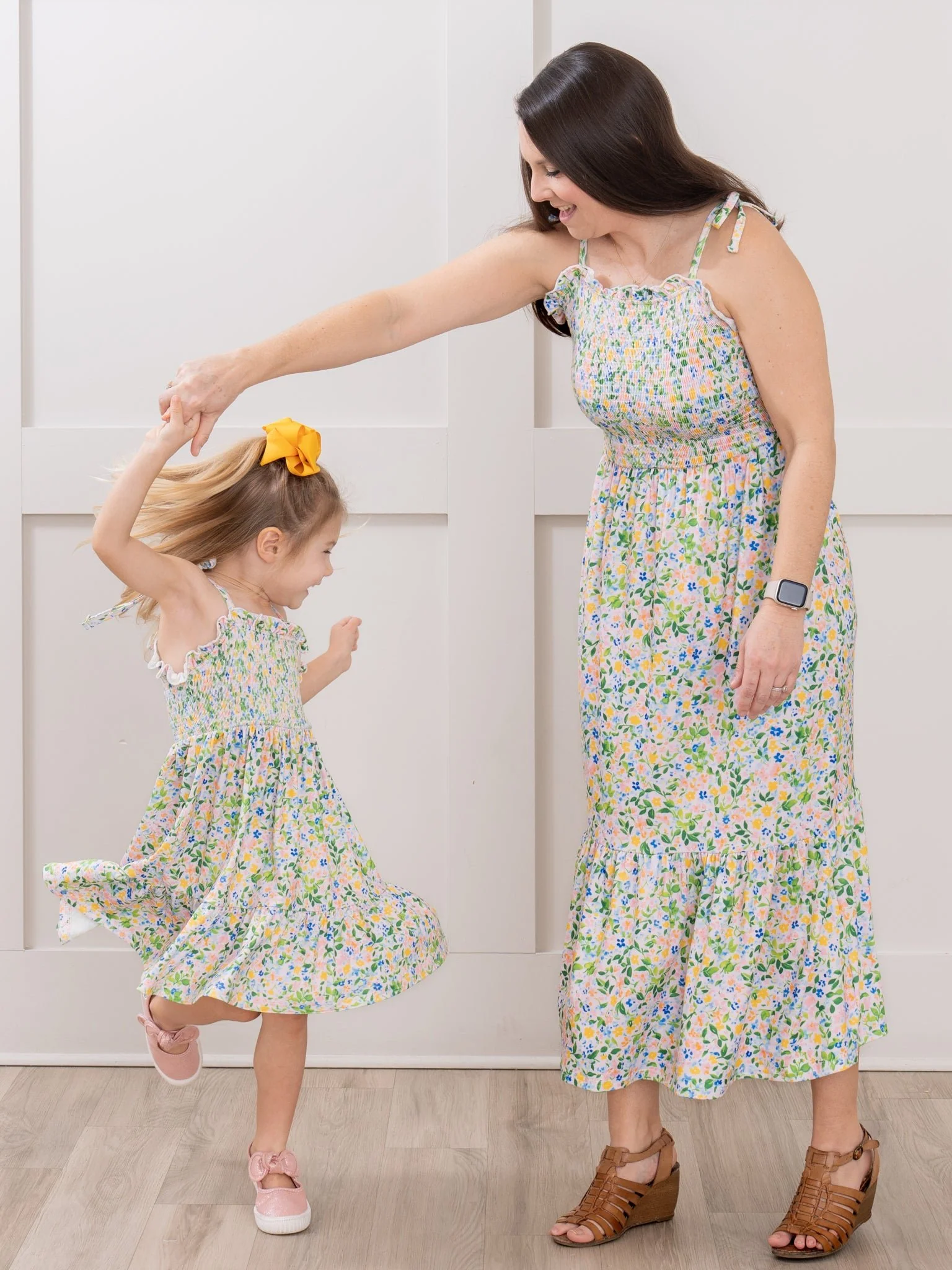 Flowerfield Twirl Smocked Ruffle Dress - Image 6