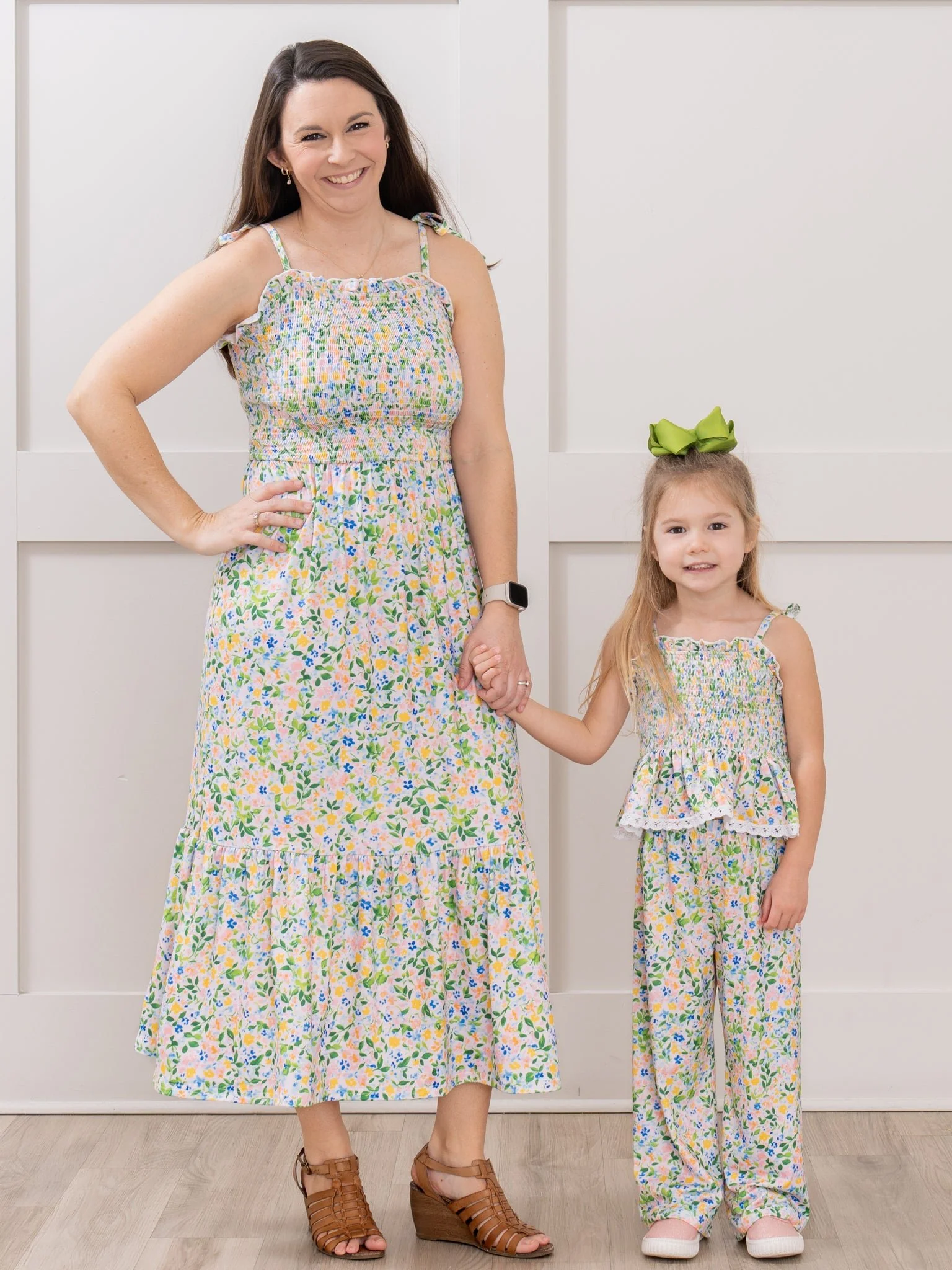 Flowerfield Twirl Smocked Ruffle Outfit - Image 5