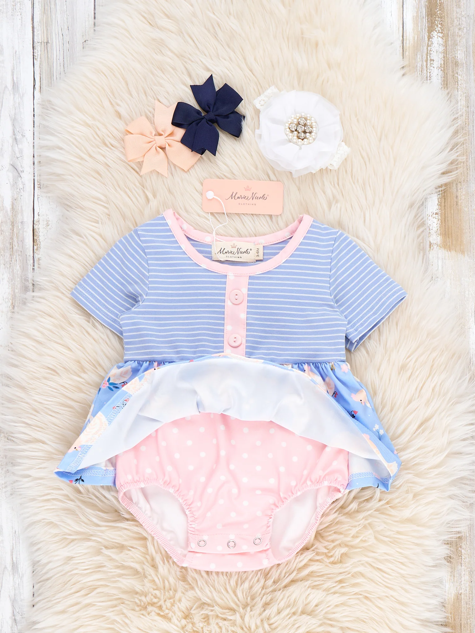 Flutter & Flock Chicky Bubble Romper - Image 3