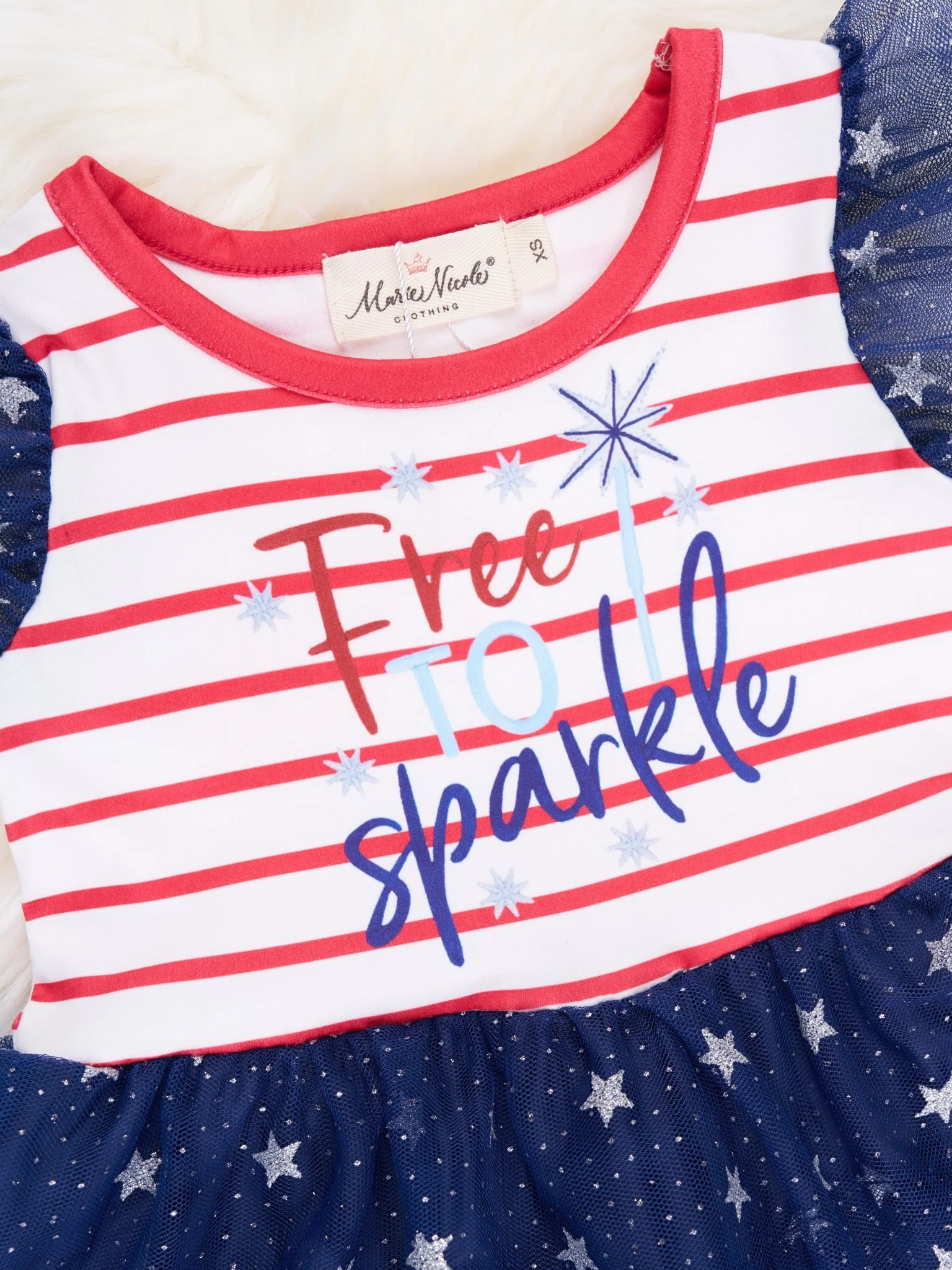 "Free To Sparkle" Tulle Ruffle Dress - Image 2