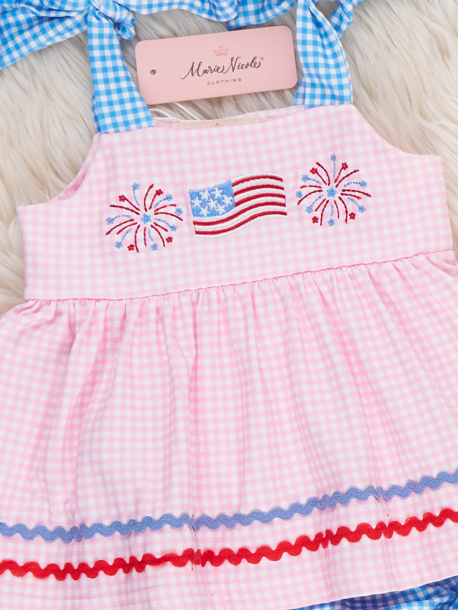 Freedom Sparkles Embroidered Bloomers Outfit - Image 2