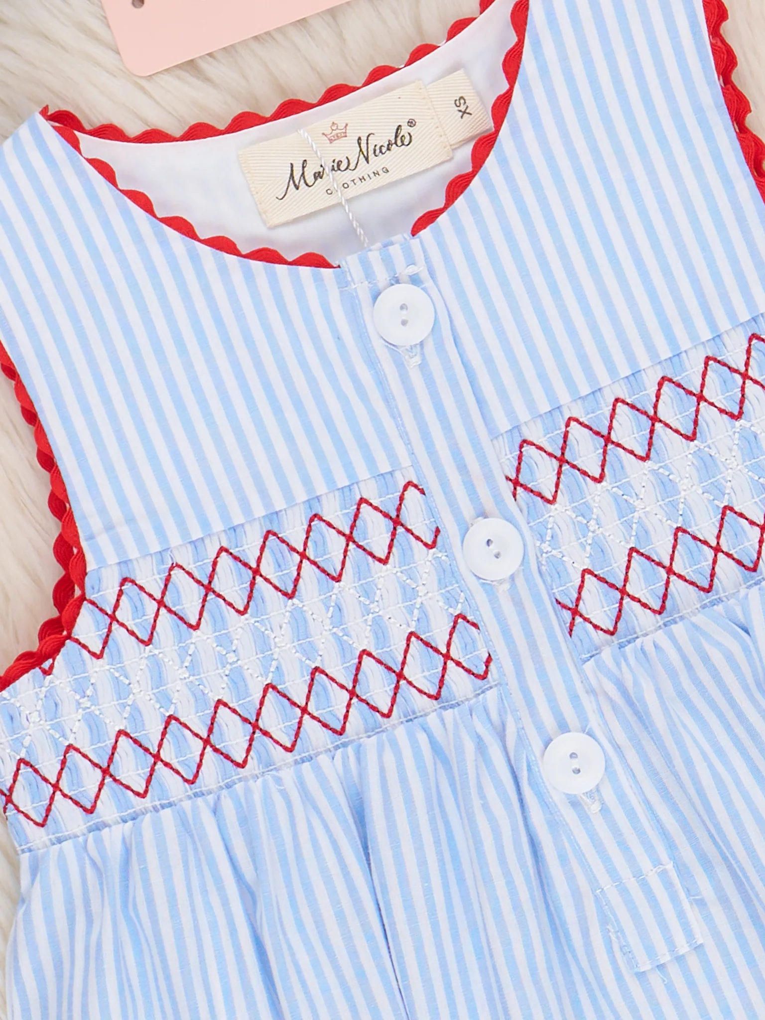 Freedom Stars Smocked Dress - Image 3