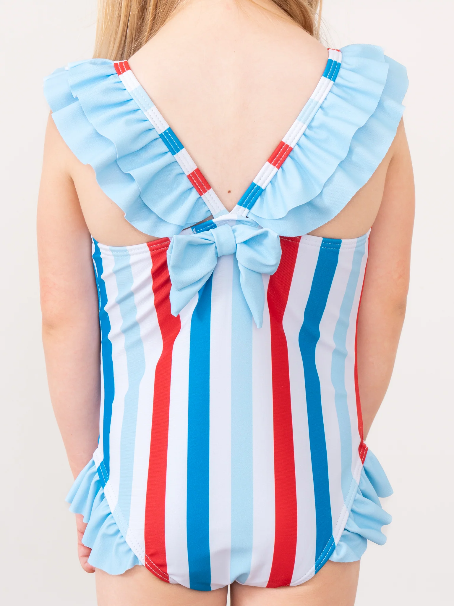 Freedom Stripes Ruffle Swimsuit - Image 4