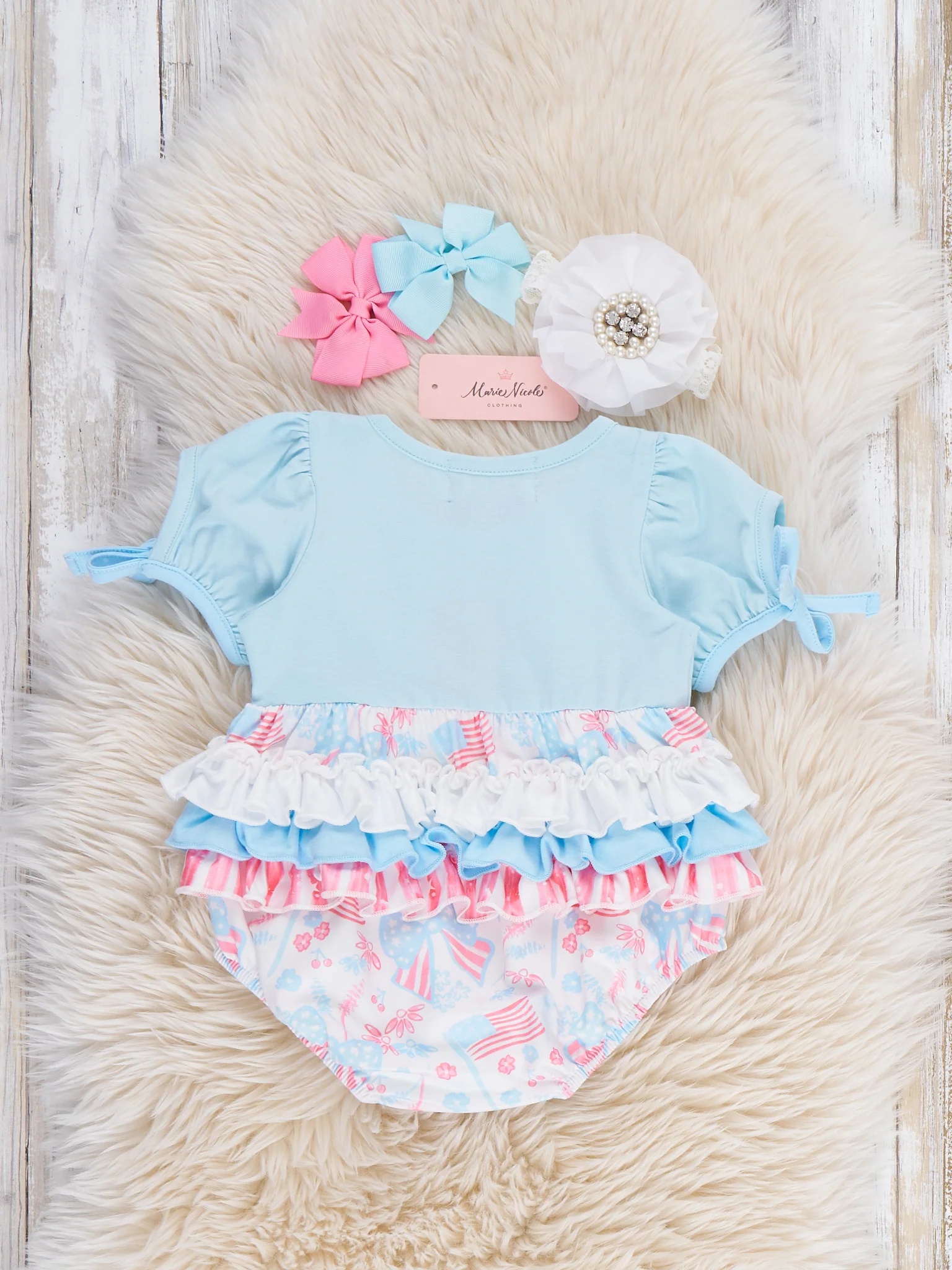 Freedom Twirl Ruffle Bubble Romper - Image 4