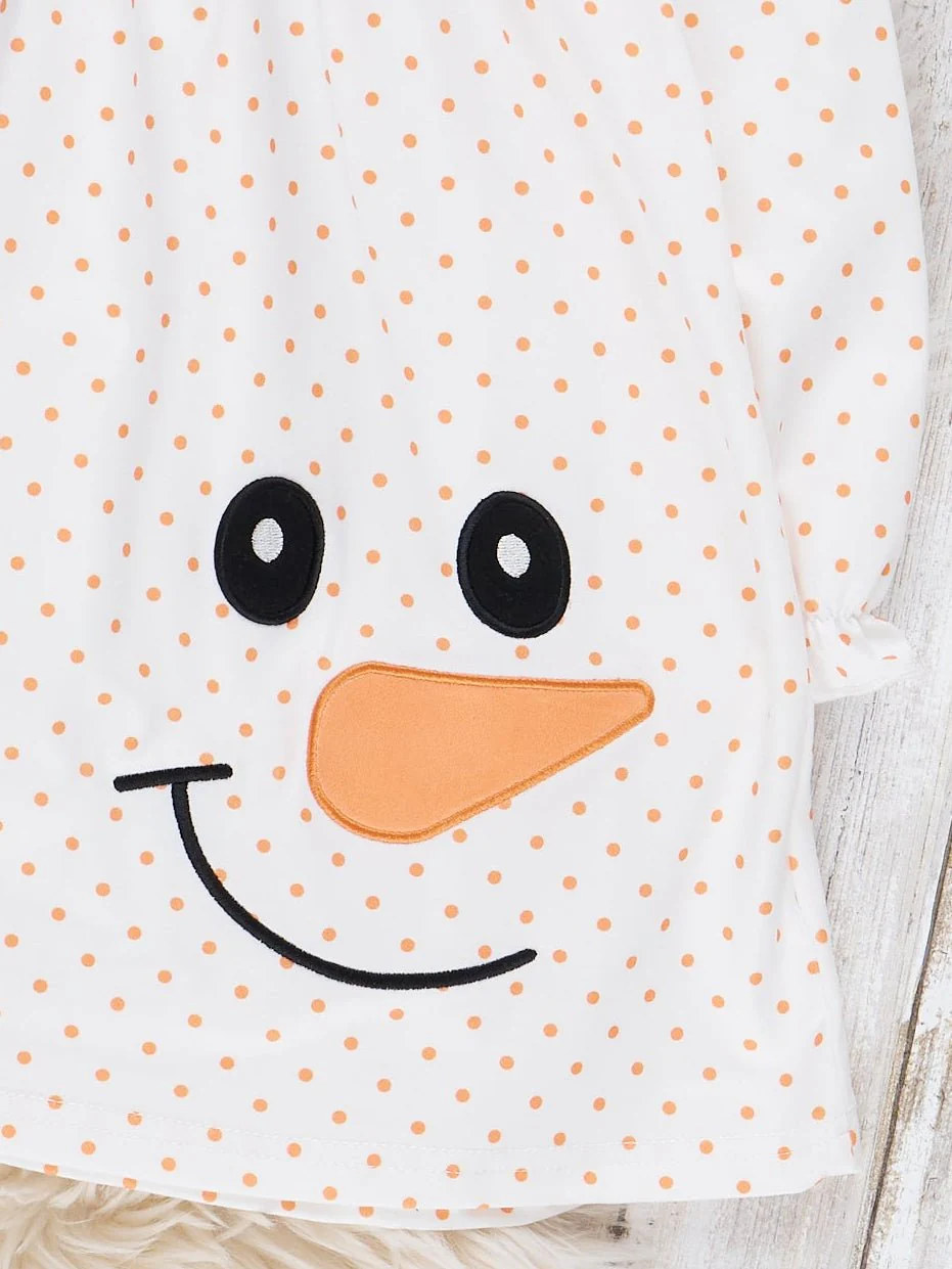 Frosty Smiles Embroidered Dress - Image 2