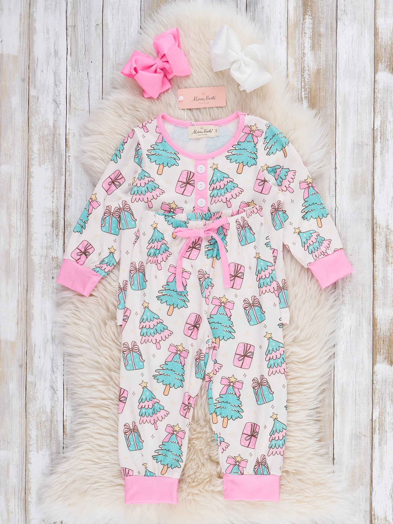 Frosty Tree Gift Pajamas - Image 4