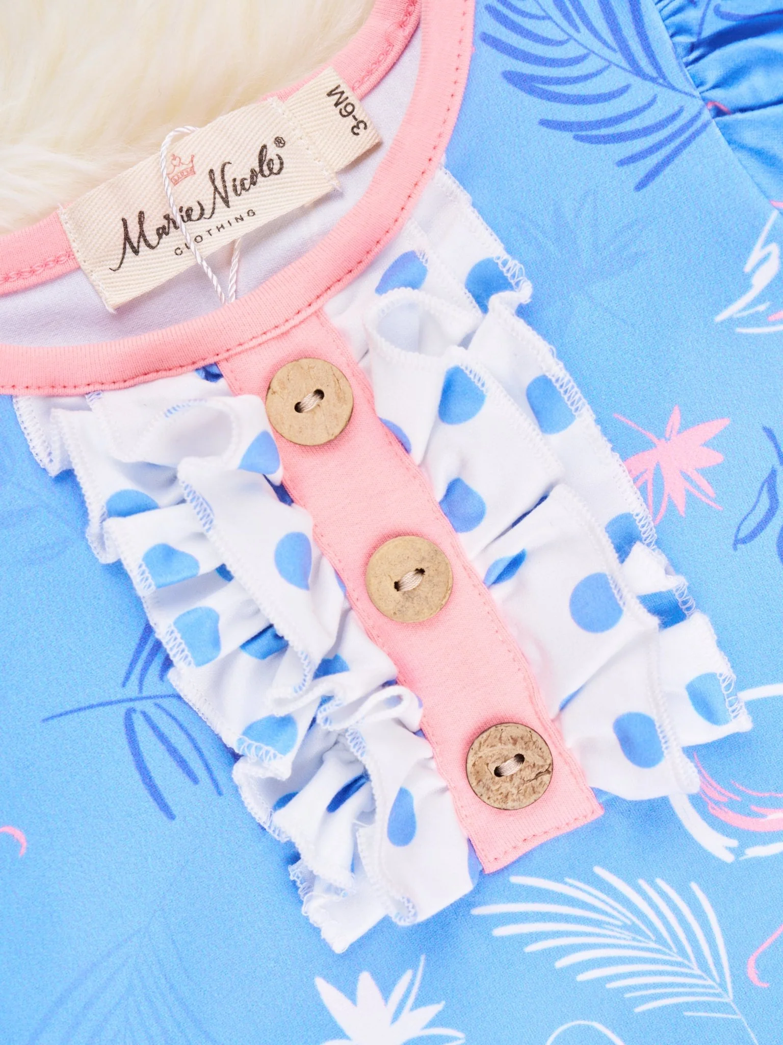 Fun Flamingo Ruffle Romper - Image 2