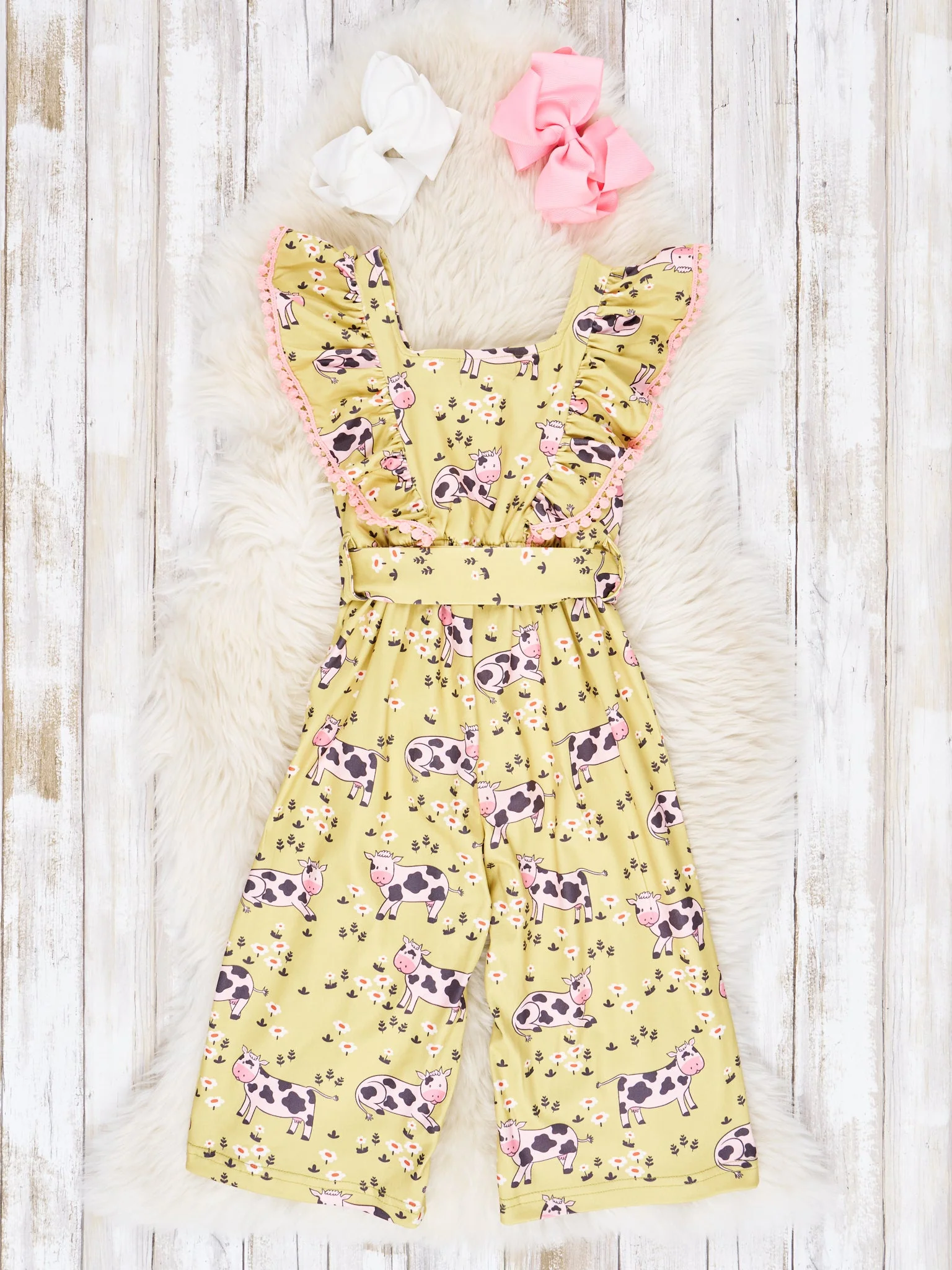 Funky Cow Ruffle Jumpsuit - Image 2