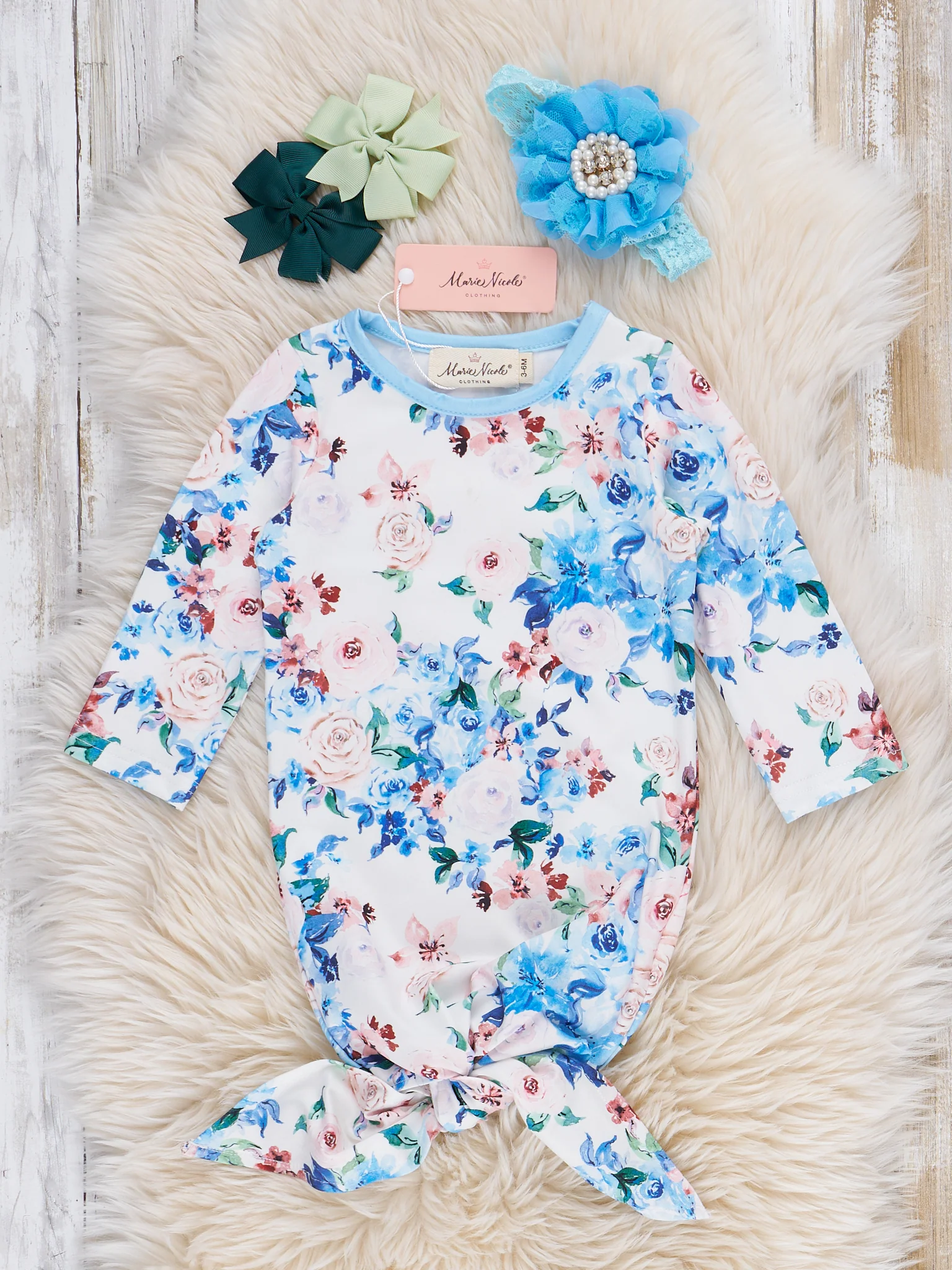 Garden Breeze Knotted Gown