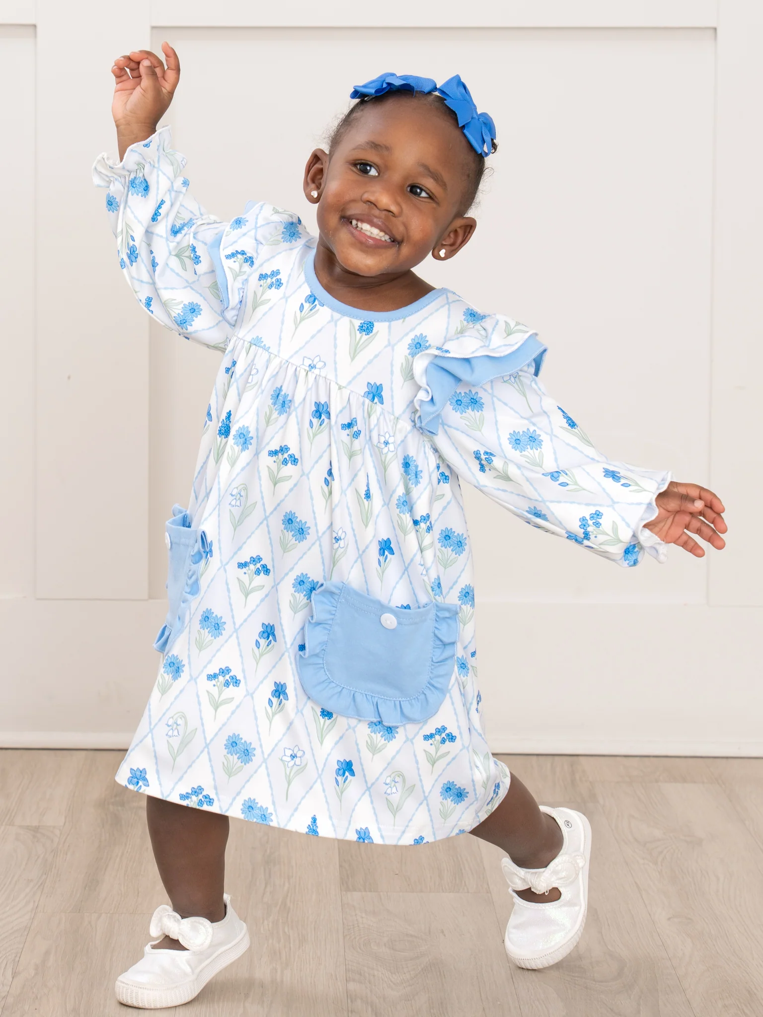Garden Glimmer Ruffle Dress - Image 4