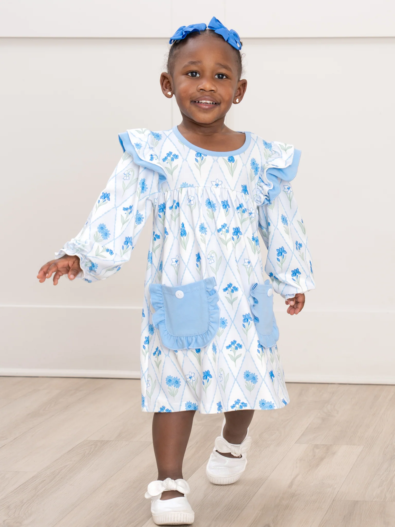 Garden Glimmer Ruffle Dress - Image 6