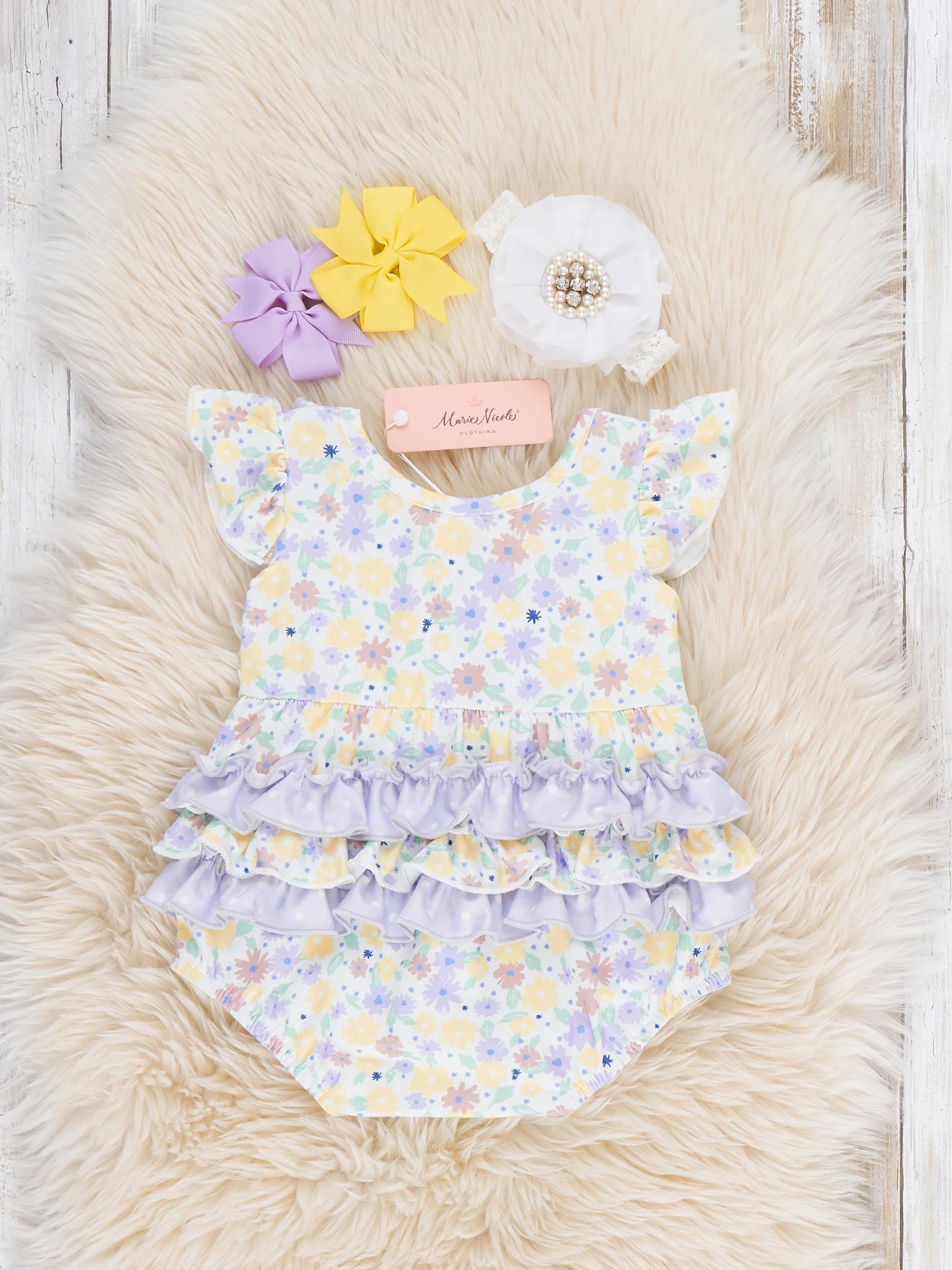 Garden Naps Ruffle Bubble Romper - Image 3