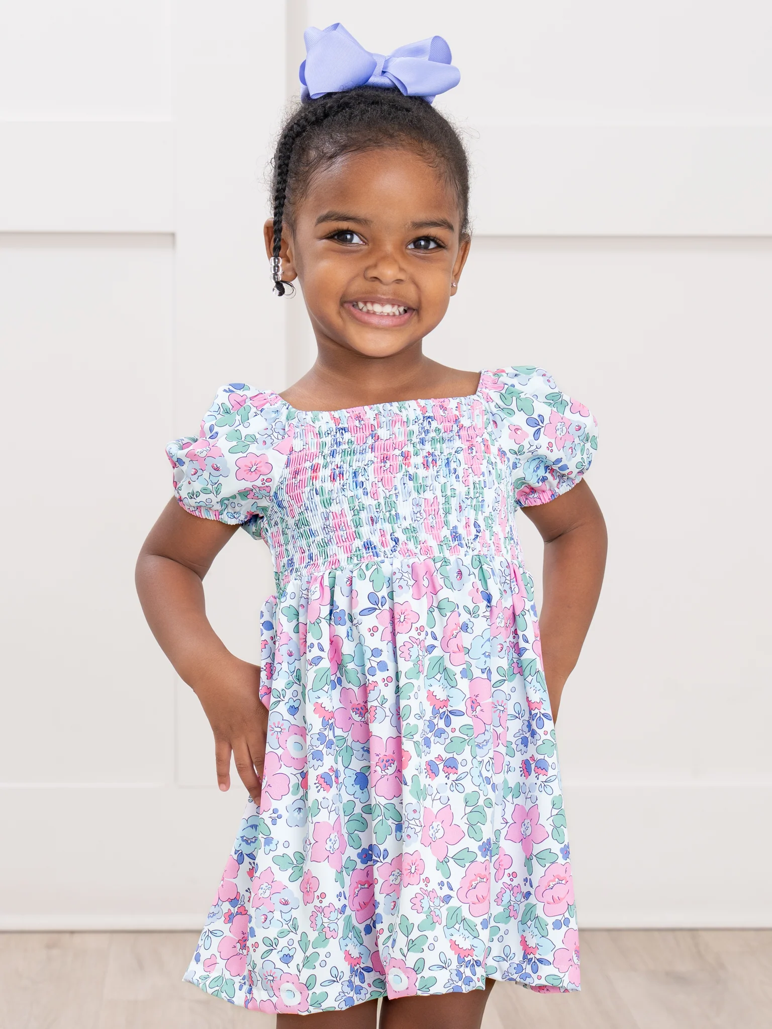 Garden Smocked Dress - Image 3