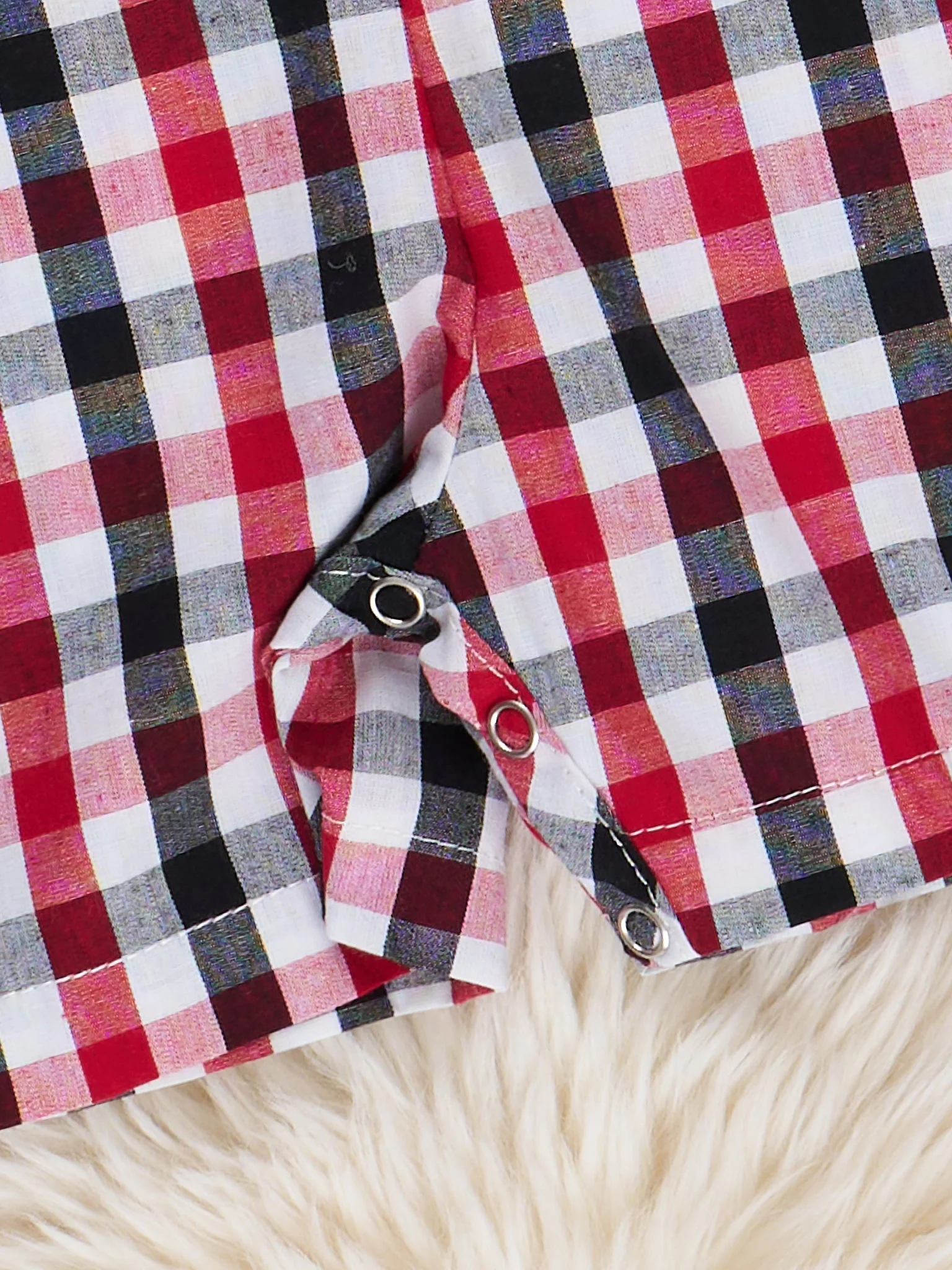 Georgia Smocked Gingham Johnny - Image 2