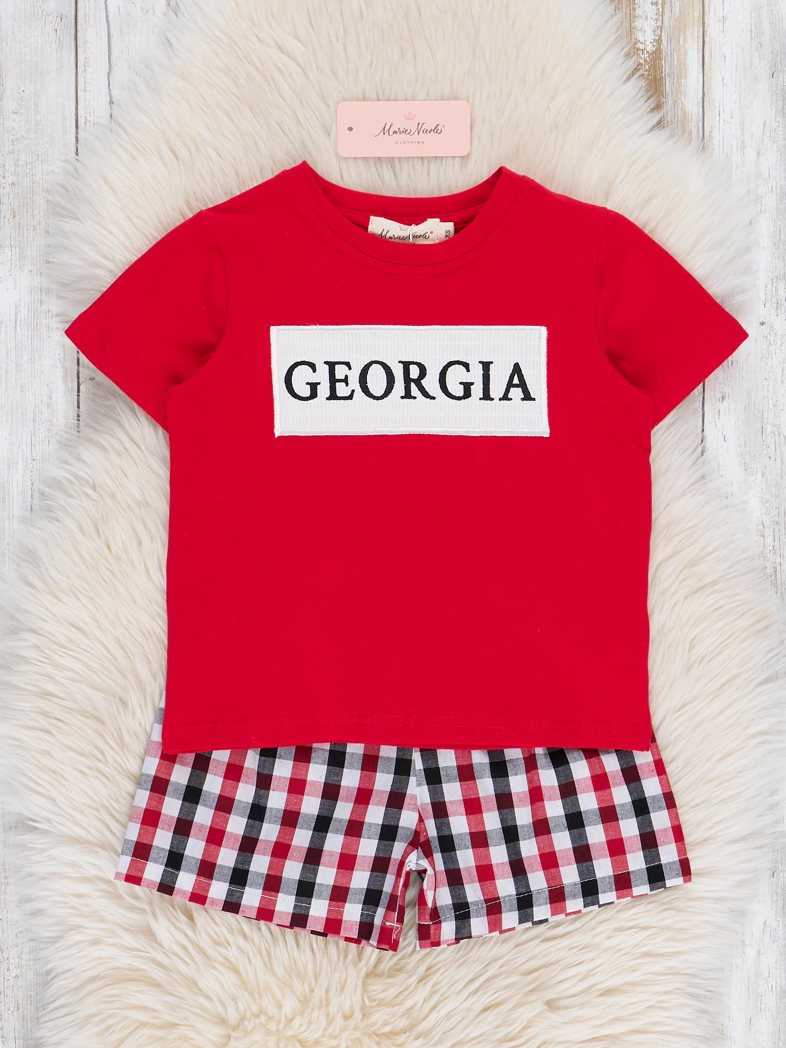 Georgia Smocked Gingham Outfit - Image 2