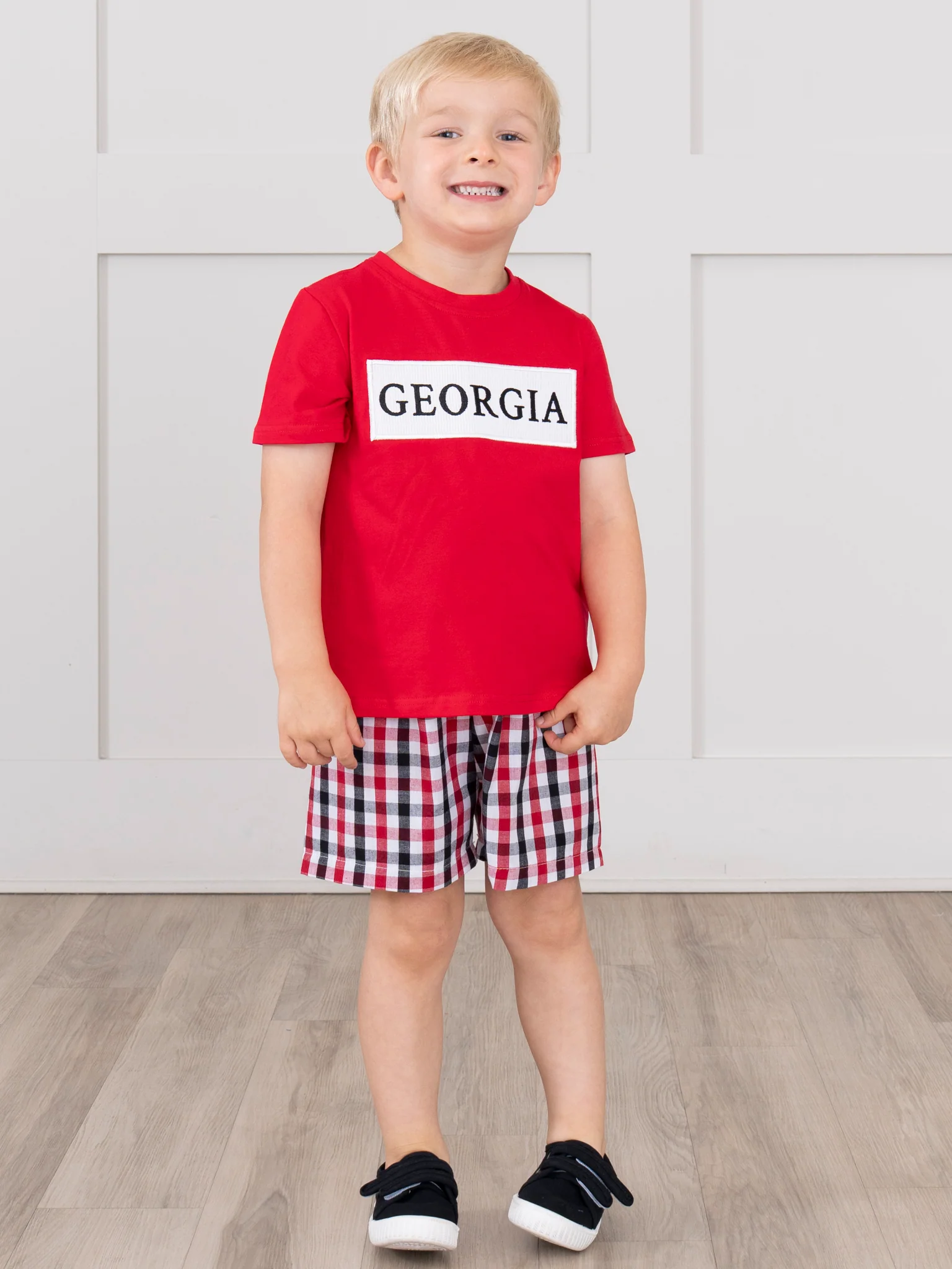 Georgia Smocked Gingham Outfit - Image 5