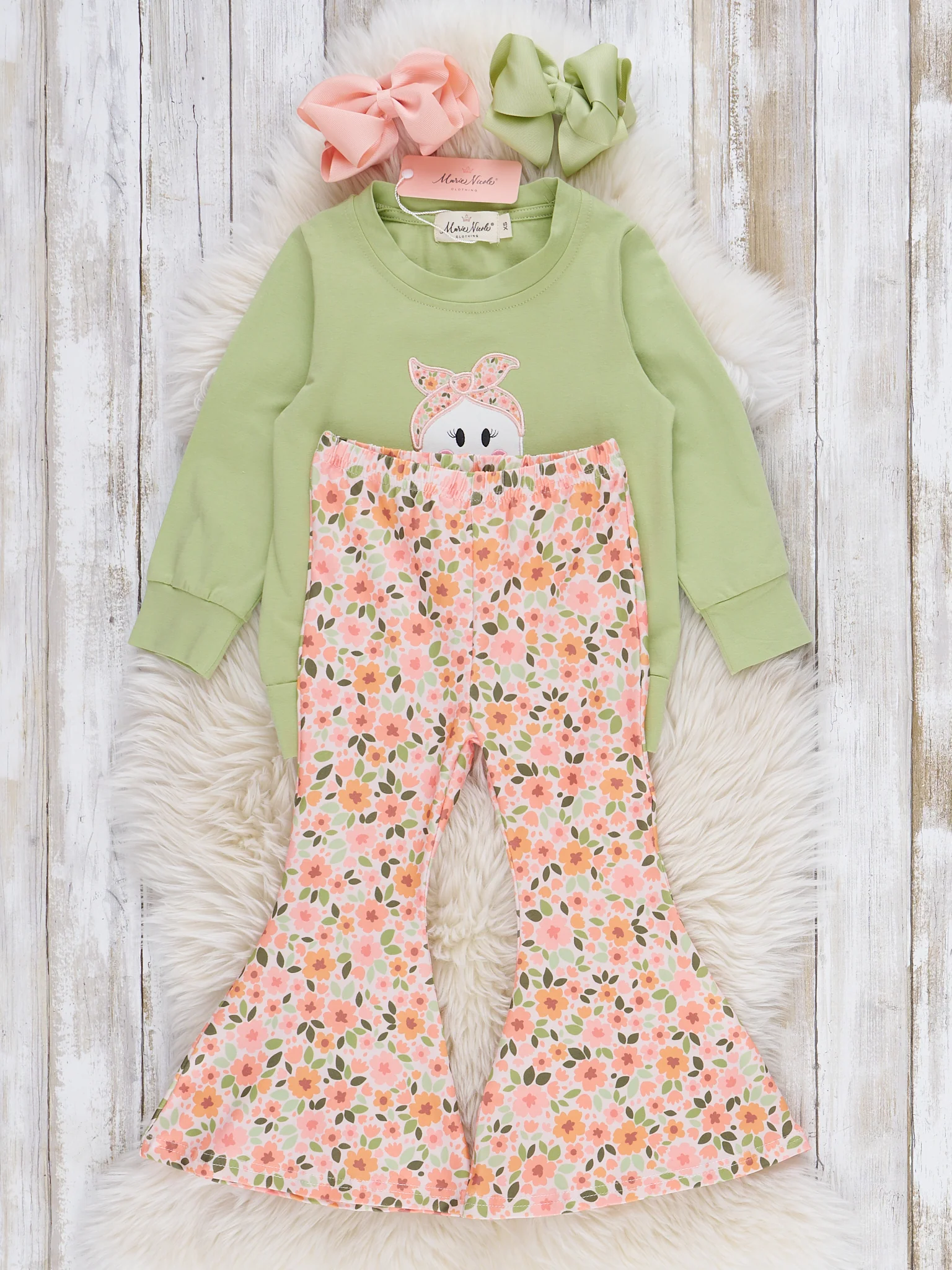 Ghostly Frolicking Bell Bottom Embroidered Outfit - Image 3