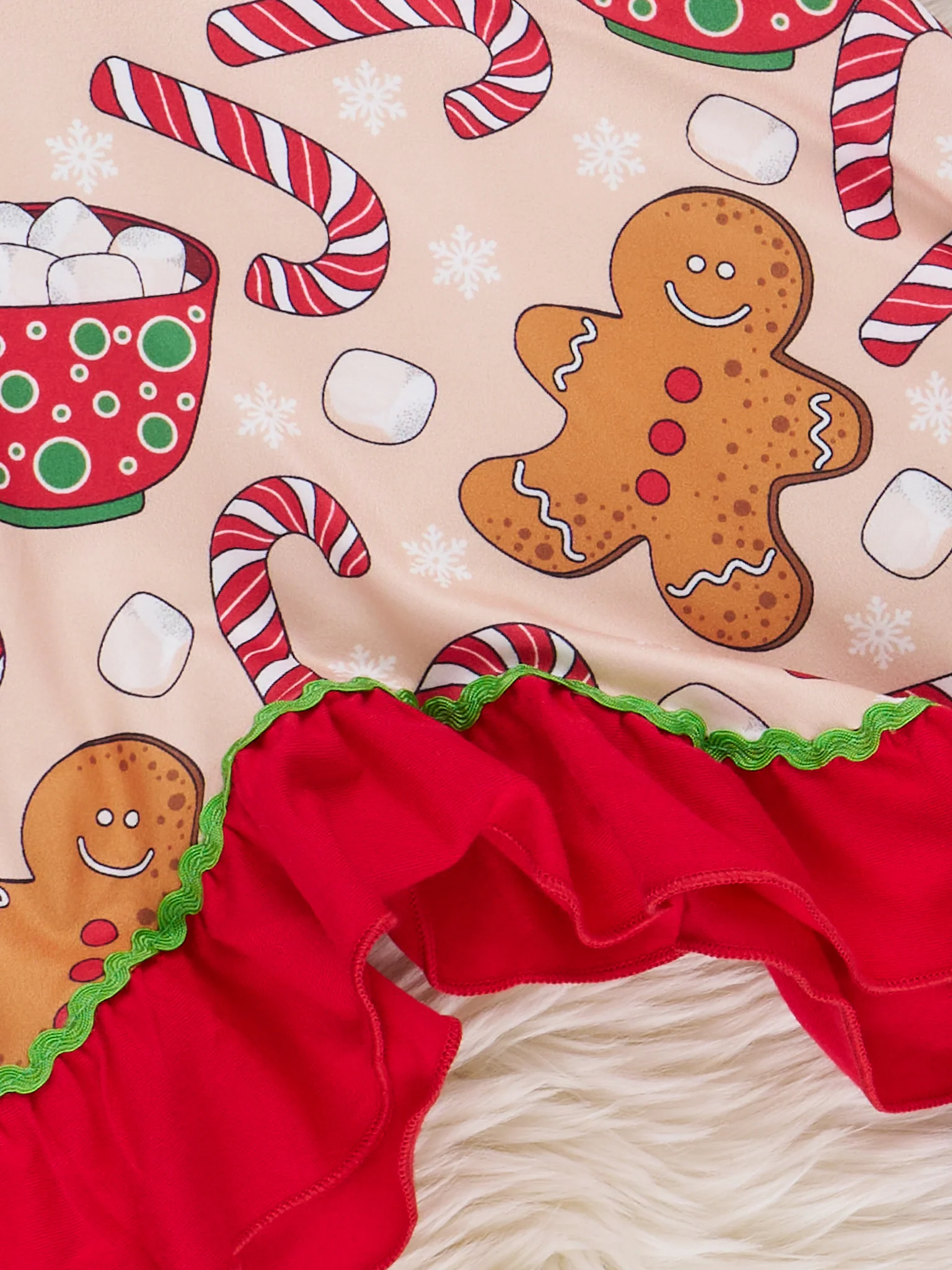 Gingerbread & Cocoa Ruffle Dress - Image 3