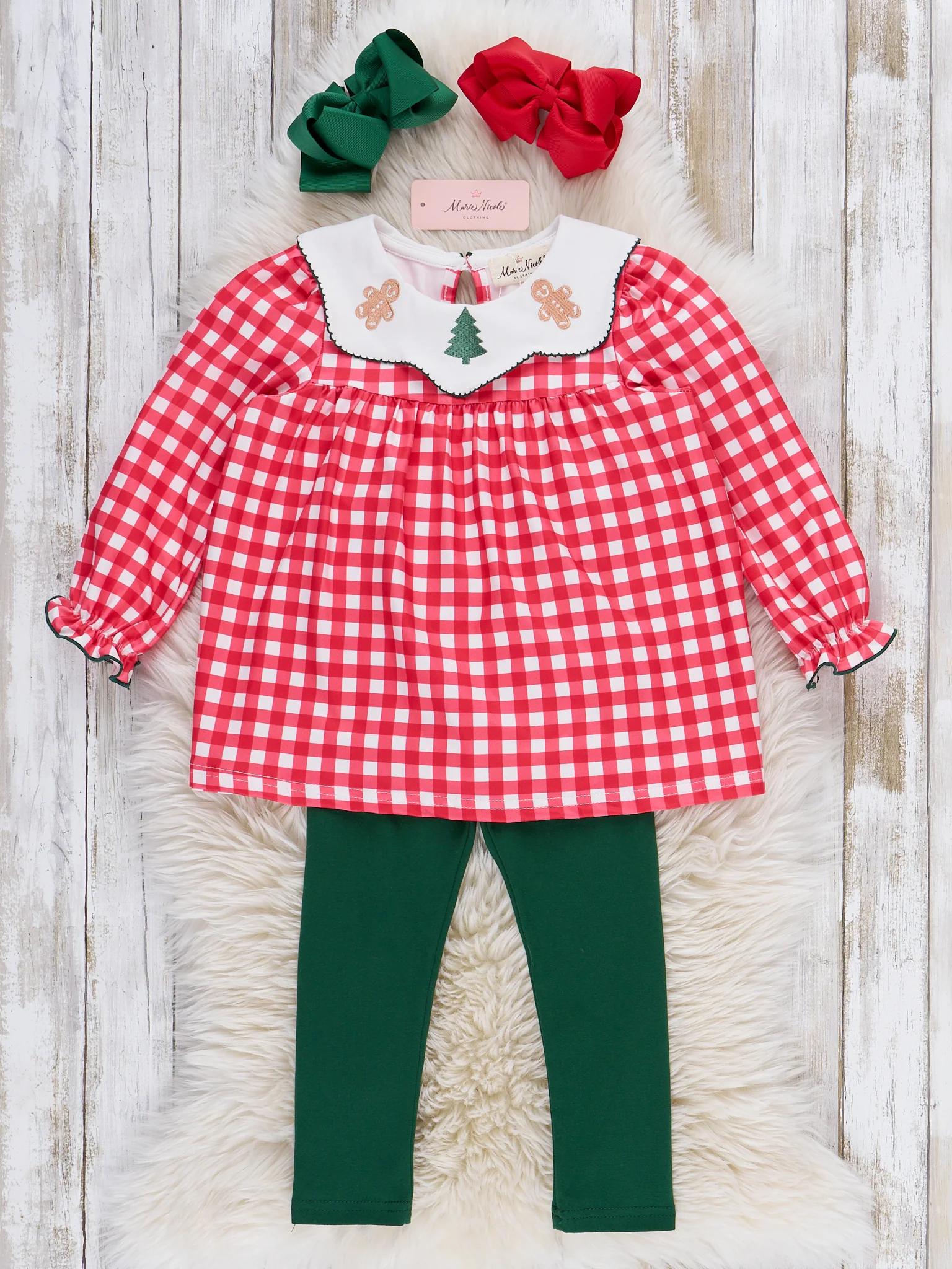 Gingerbread Dance Embroidered Tunic Outfit