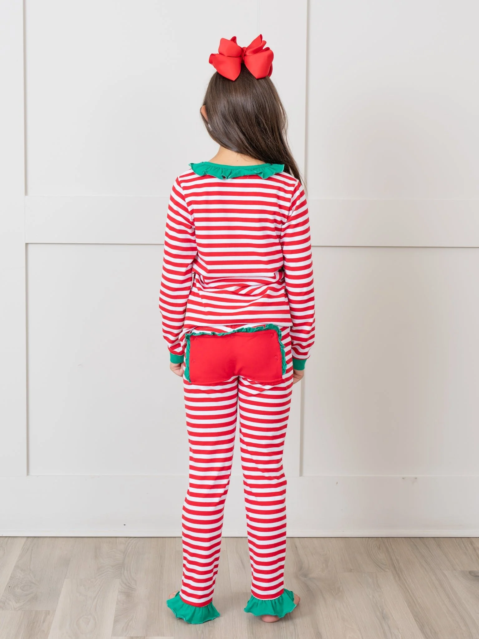 Gingerbread Dreams Striped Christmas Pajamas - Boys & Girls - Image 8