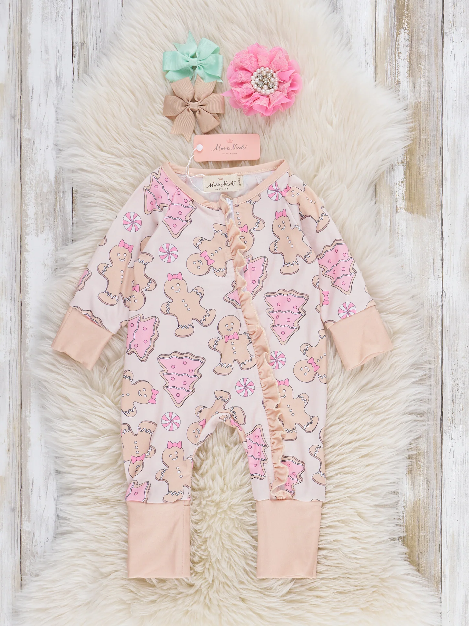 Gingerbread Forest Sleeper Pajamas