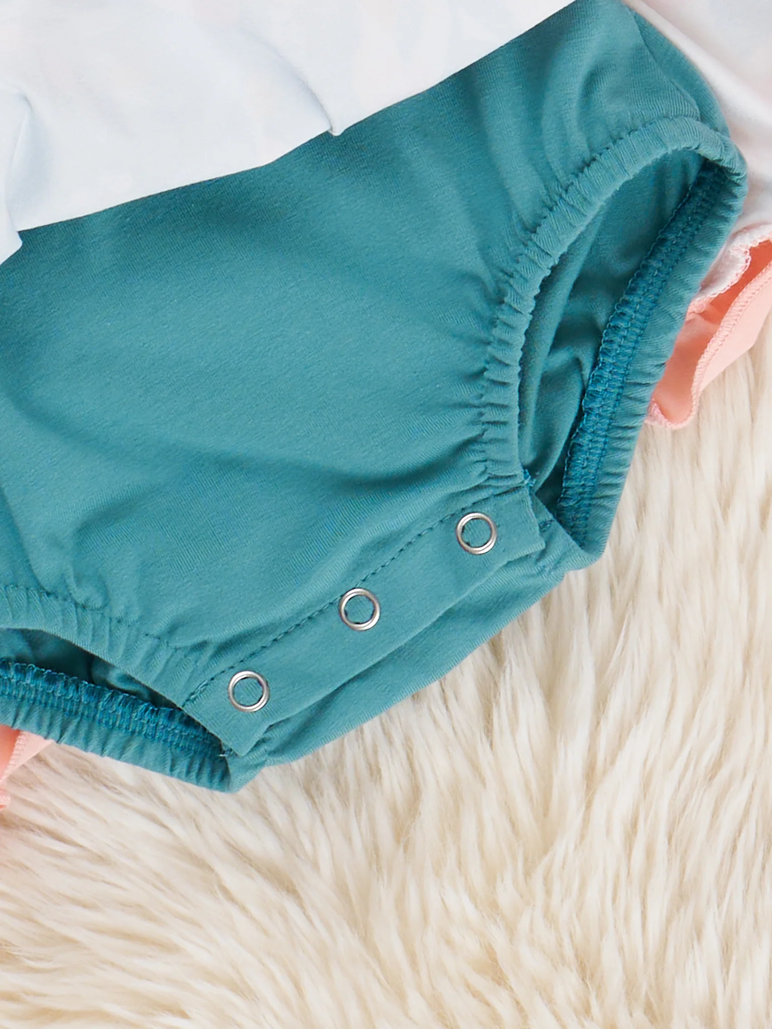 Gingham Garden Ruffle Bubble Romper - Image 2