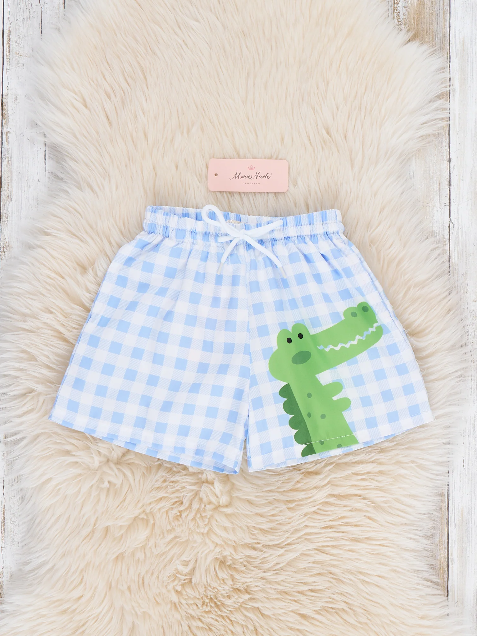 Gingham Gator Splash Trunk