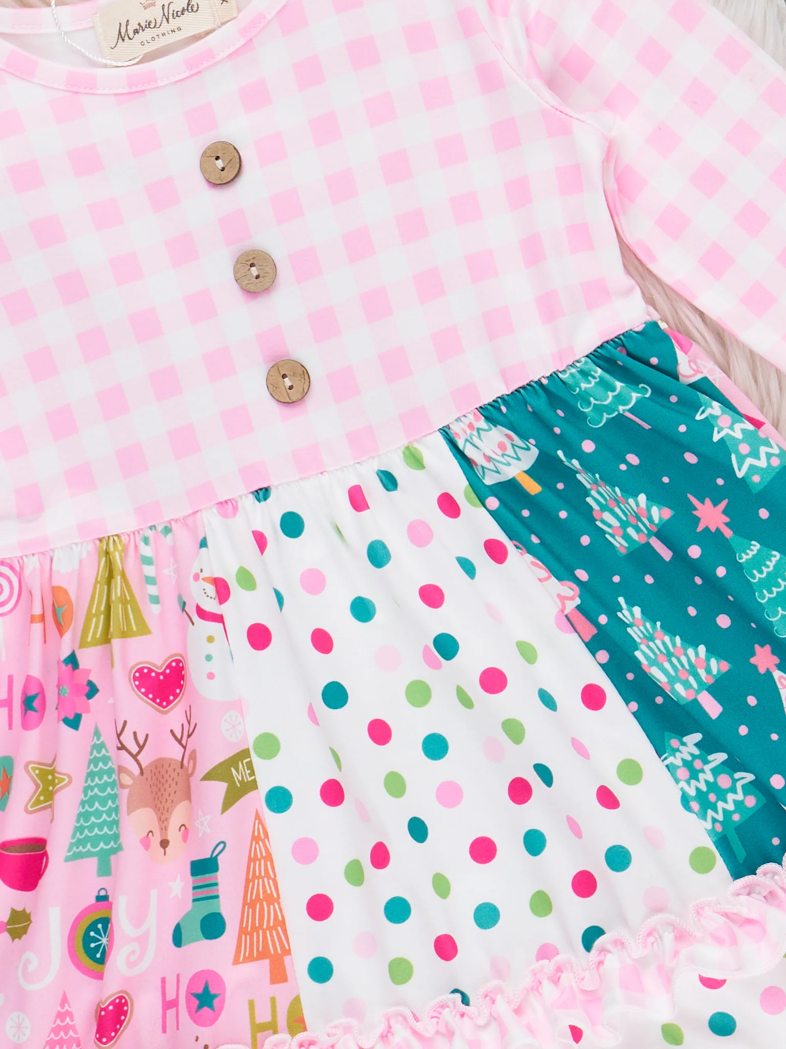 Gingham Wonderful Christmas Time Dress - Image 2