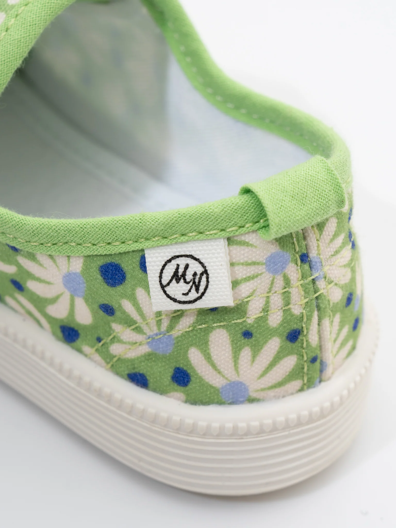 Girls' Canvas Velcro Sneaker in Floral - Image 11