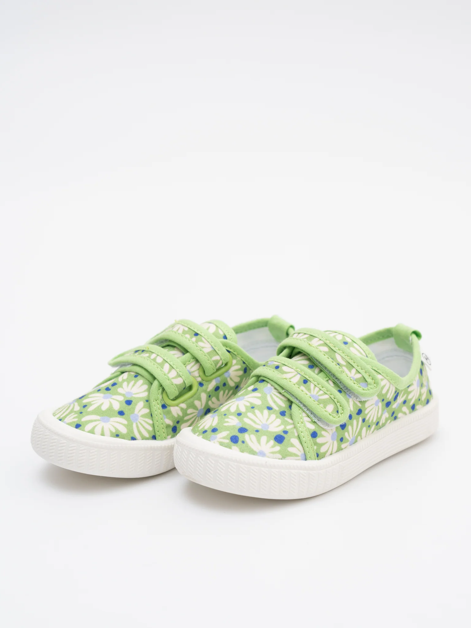 Girls' Canvas Velcro Sneaker in Floral - Image 8