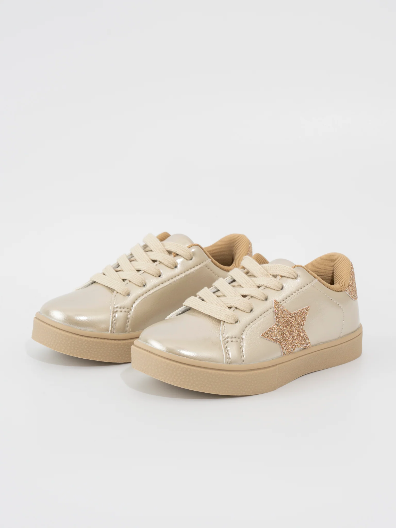 Girls' Sparkle Star Sneaker - Metallic Gold