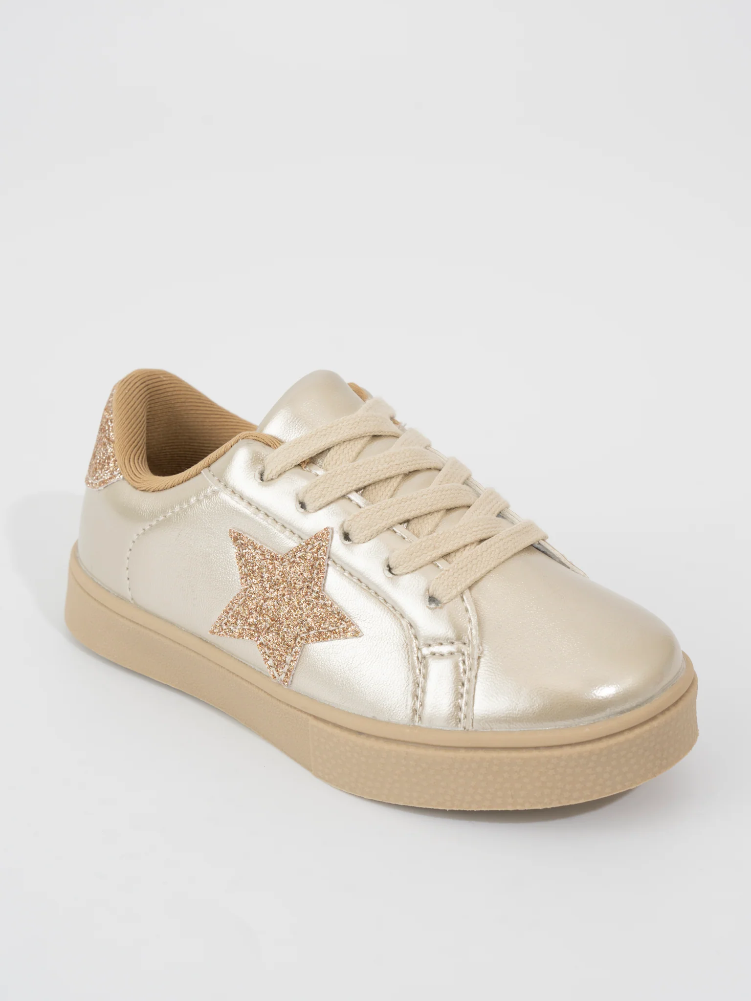 Girls' Sparkle Star Sneaker - Metallic Gold - Image 10