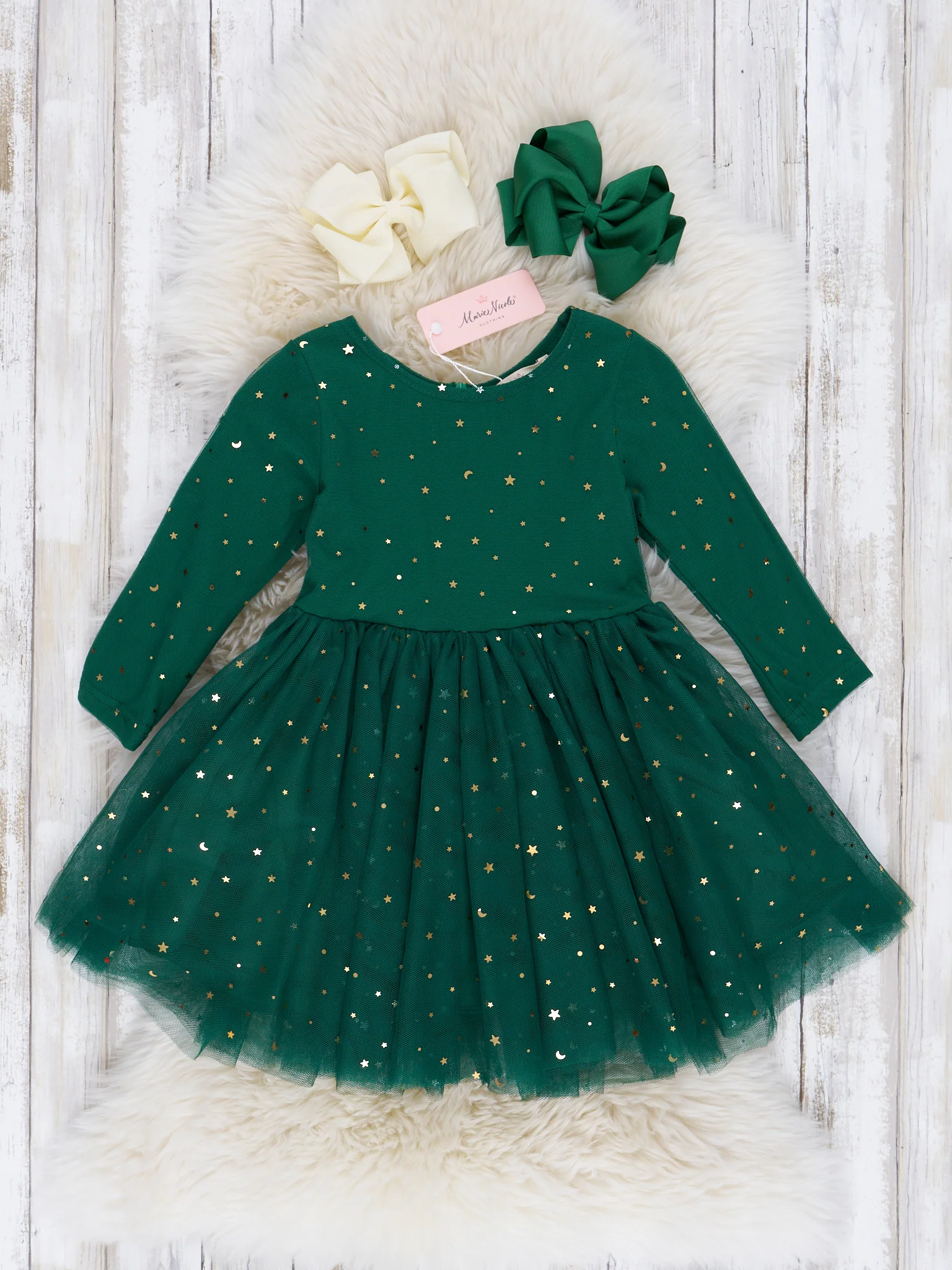 Glitter Bomb Long Sleeve Tulle Dress - Image 3