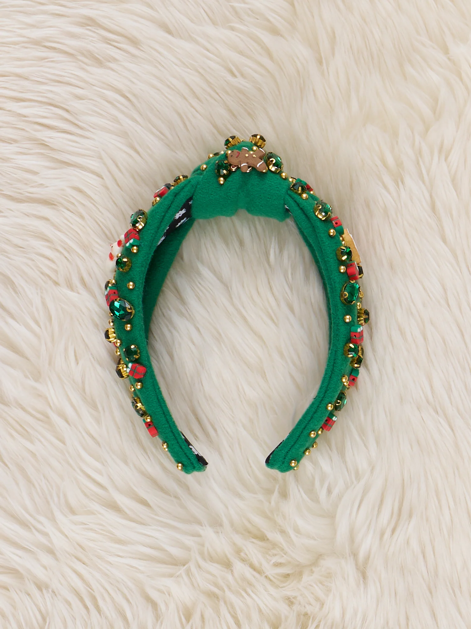 Glitzy Holiday Wishes Charm Headband - Image 2
