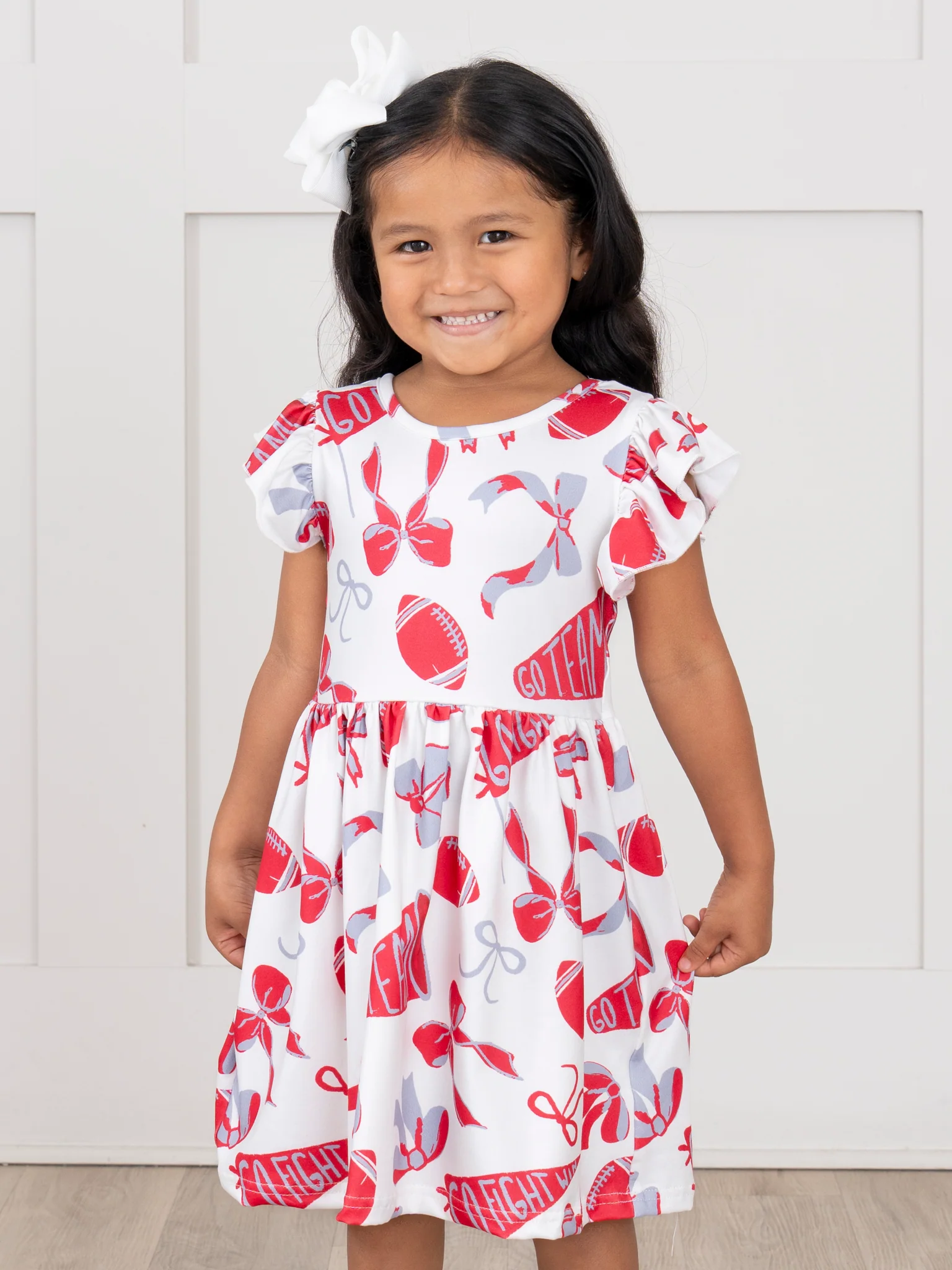 Go Team Flutter Swing Dress - Alabama