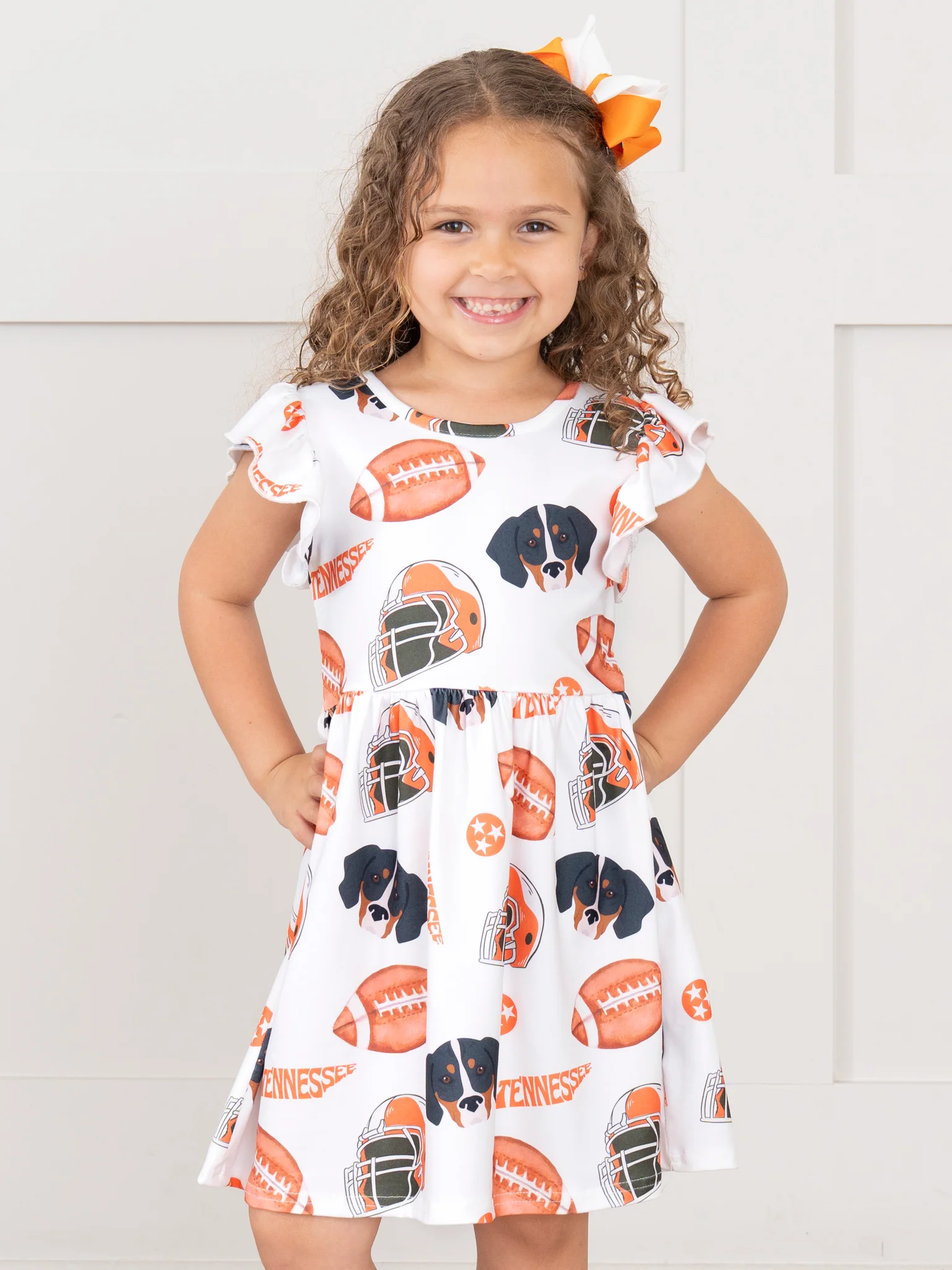 Go Team Flutter Swing Dress - Tennessee