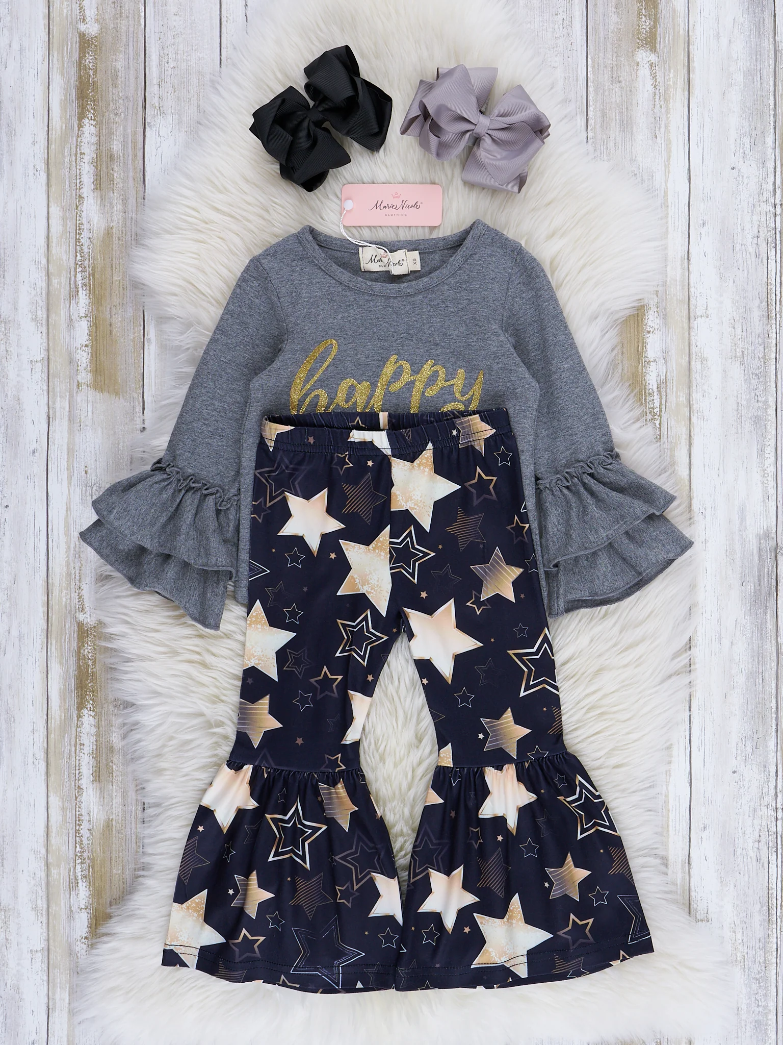 Gold Stars New Year Bell Bottom Outfit - Image 3