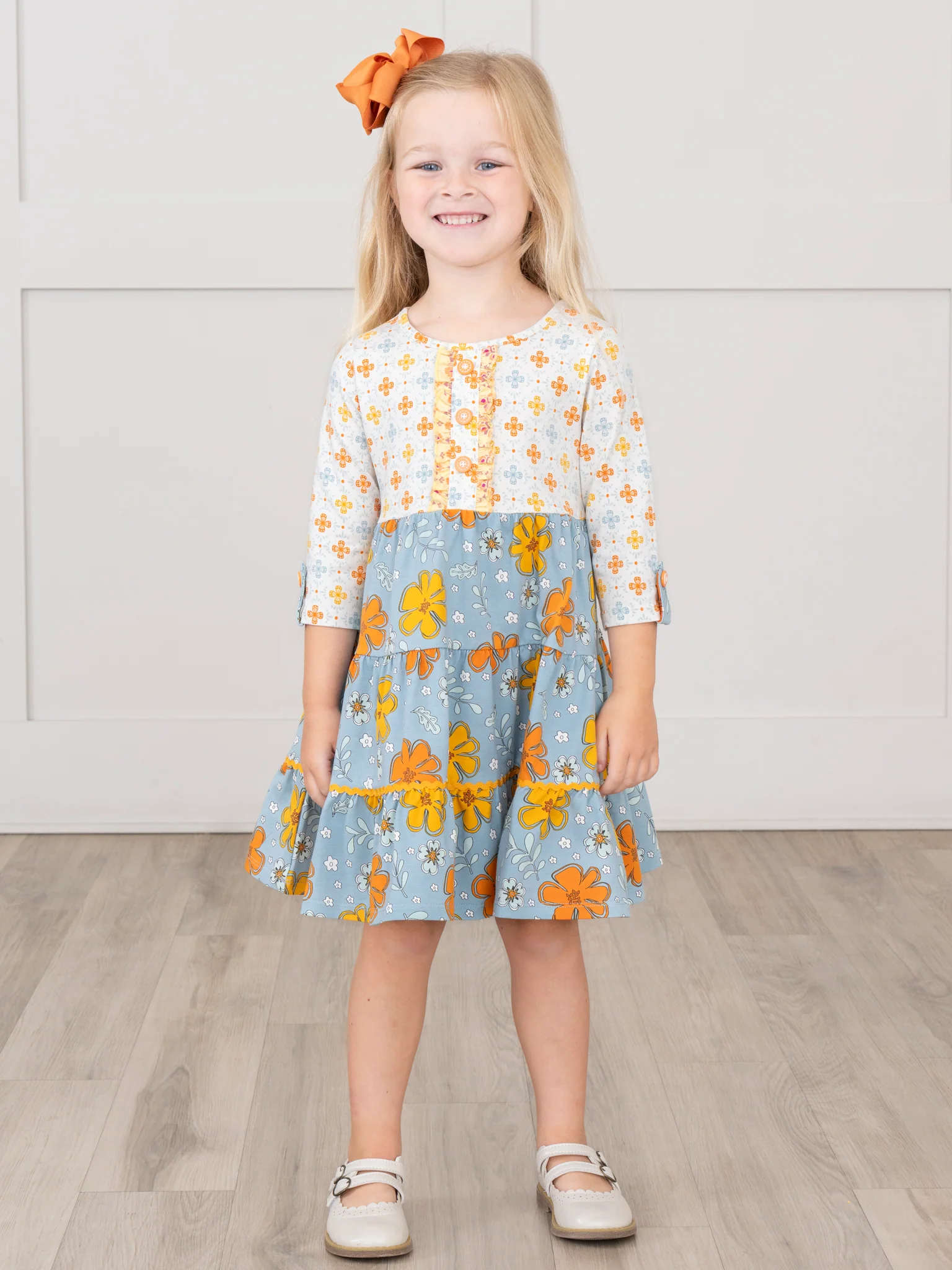 Golden Hour Cloud Ruffle Dress - Image 6