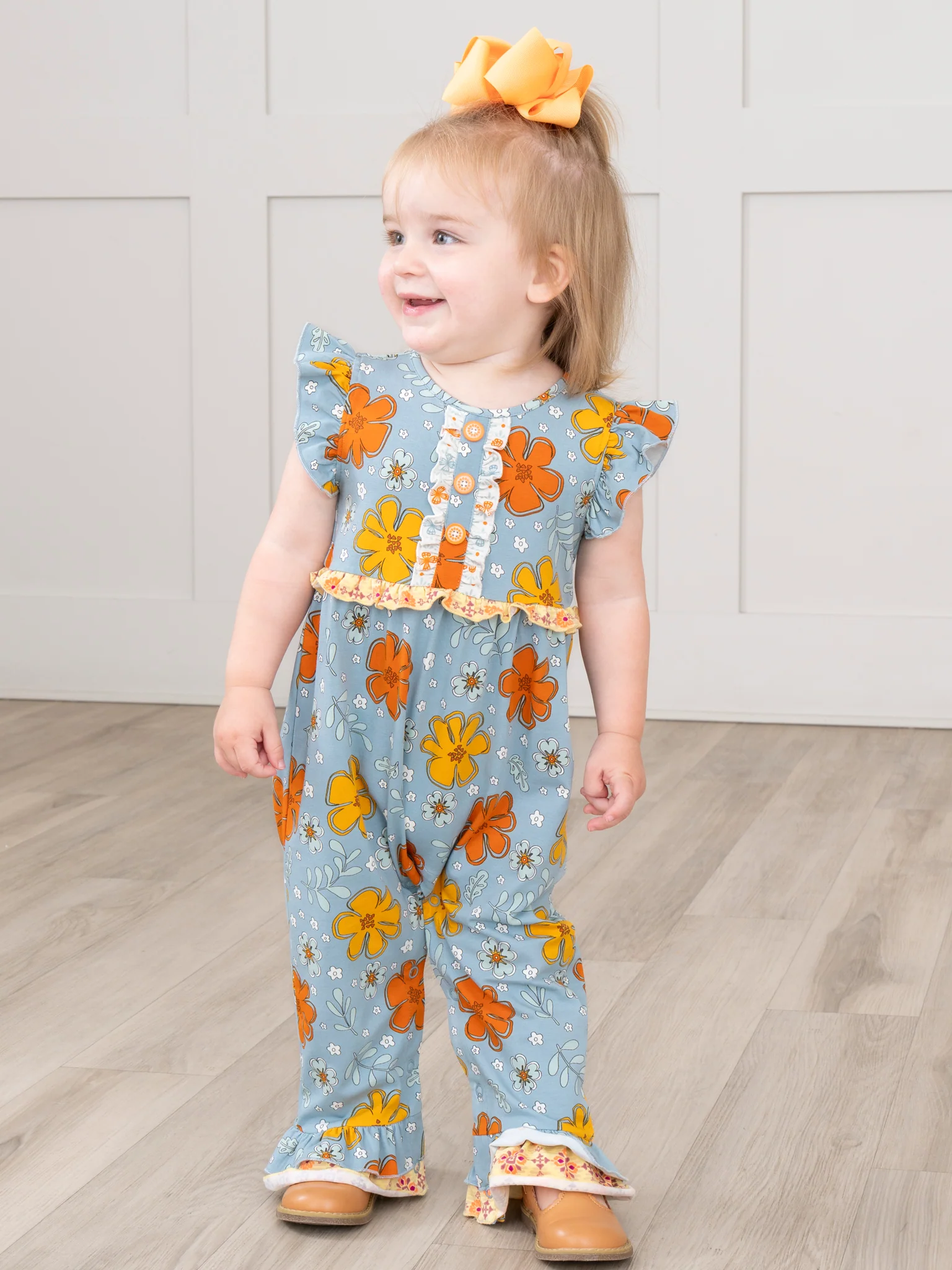 Golden Hour Ruffle Romper - Image 6