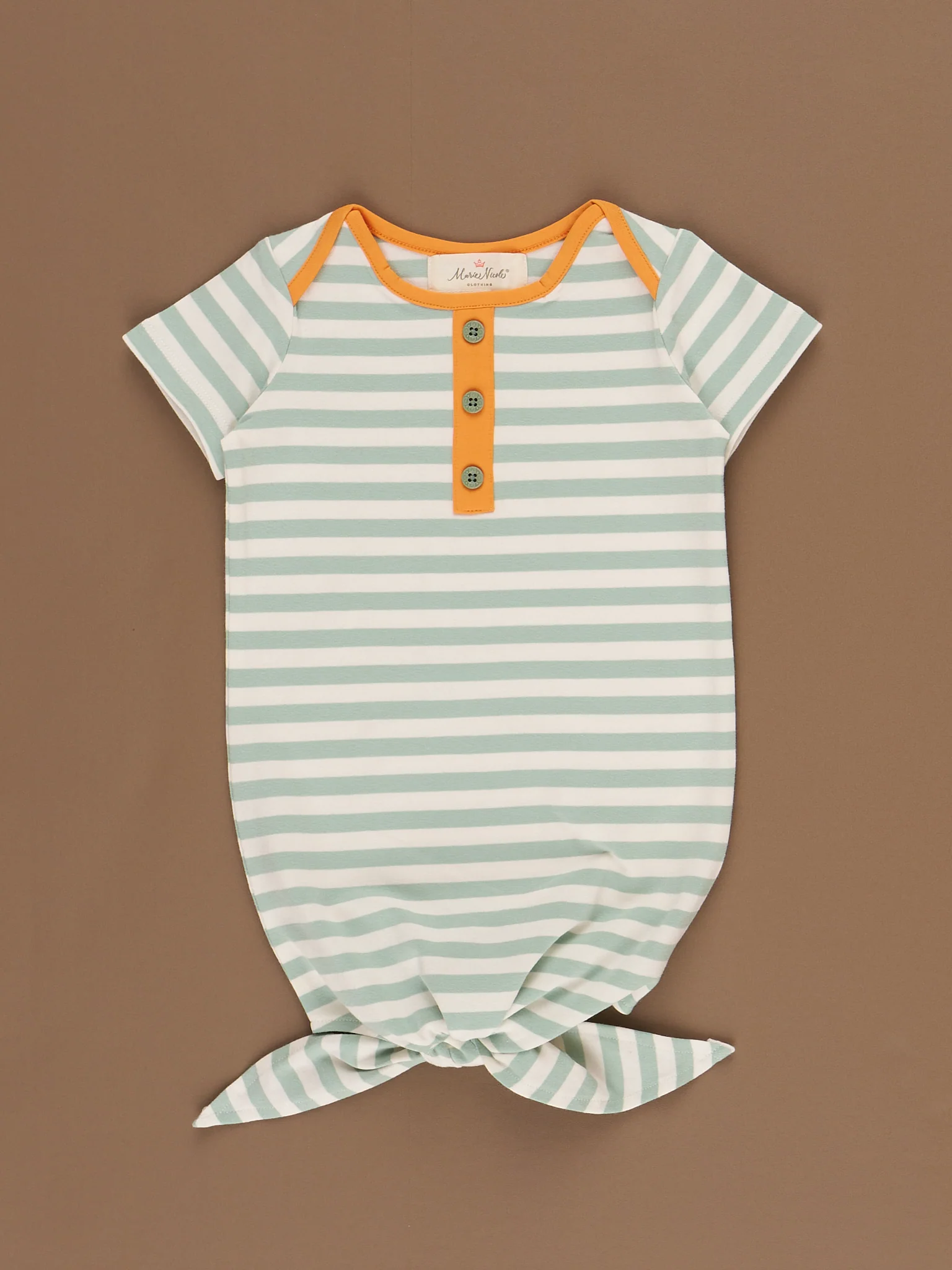 Golden Hour Striped Knot Gown
