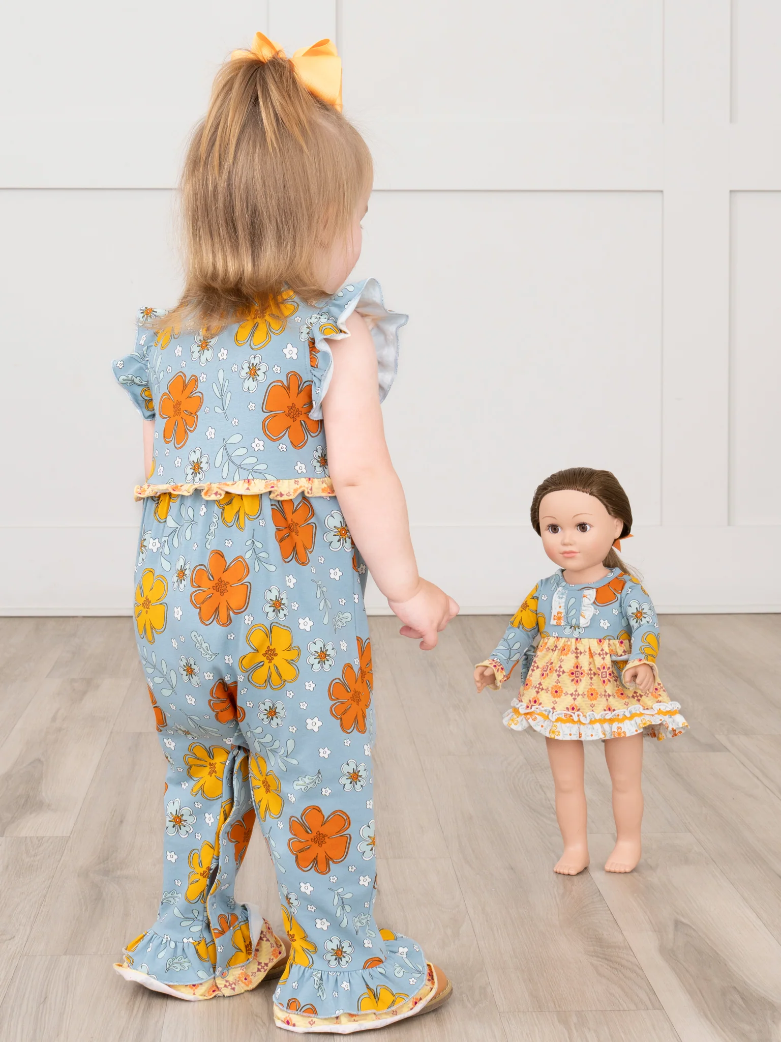 Golden Hour Sun Ruffle Doll Dress - Image 6