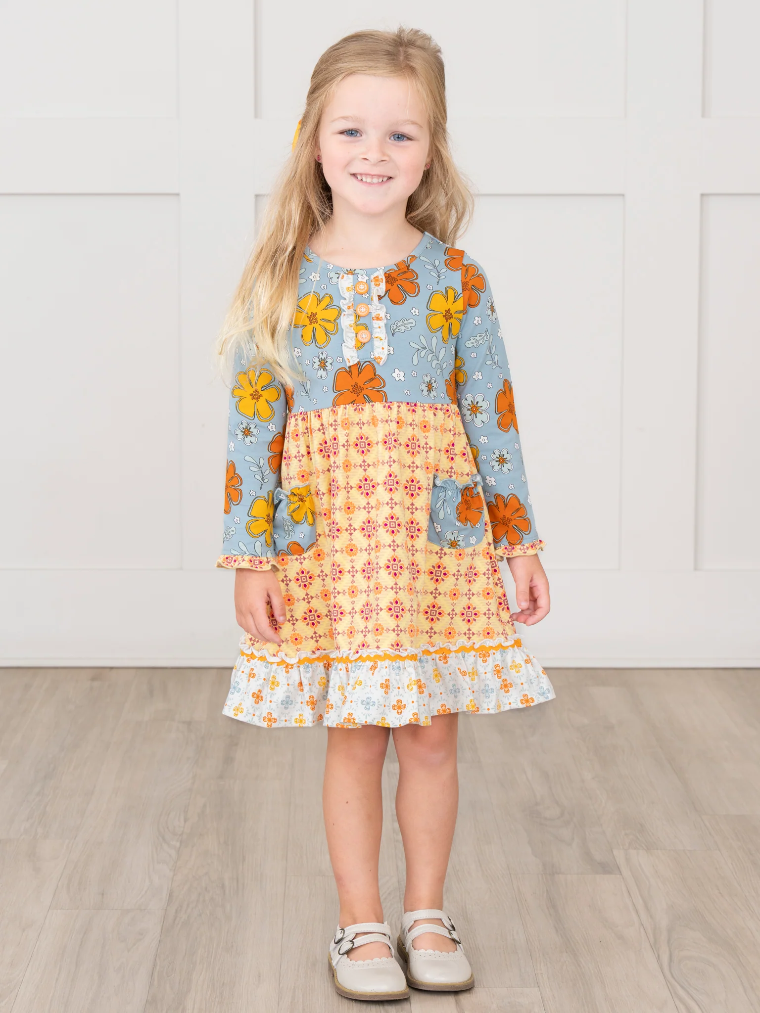 Golden Hour Sun Ruffle Dress - Image 7