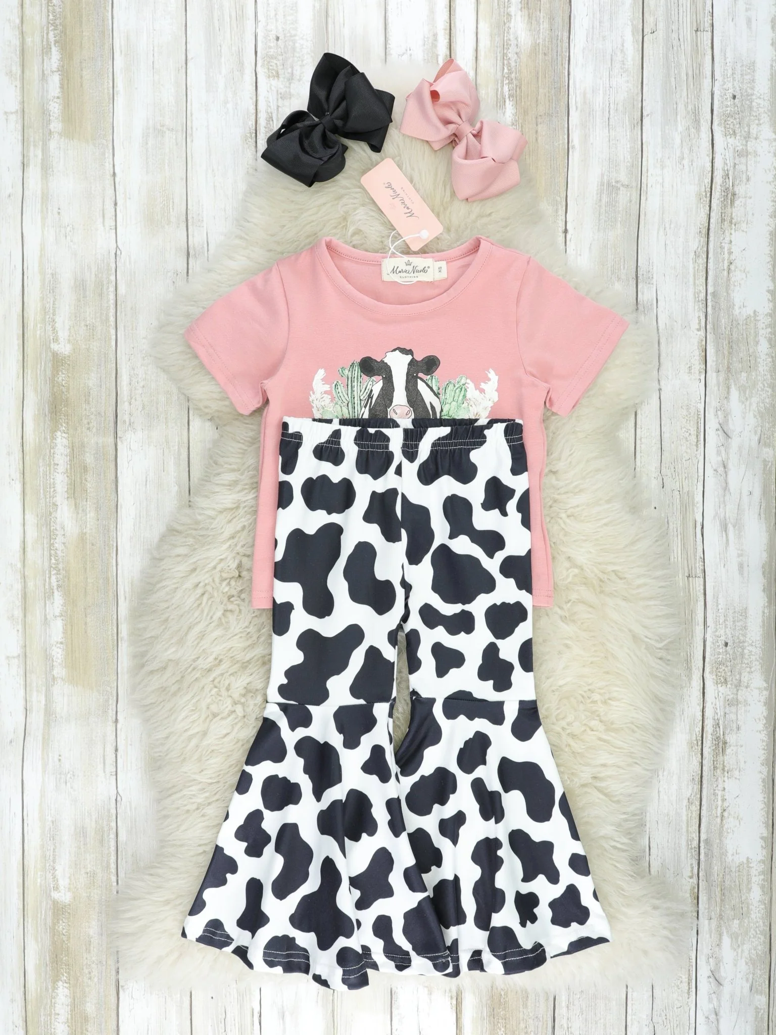 "Good Stock" Cow Bell Bottom Outfit - Image 2