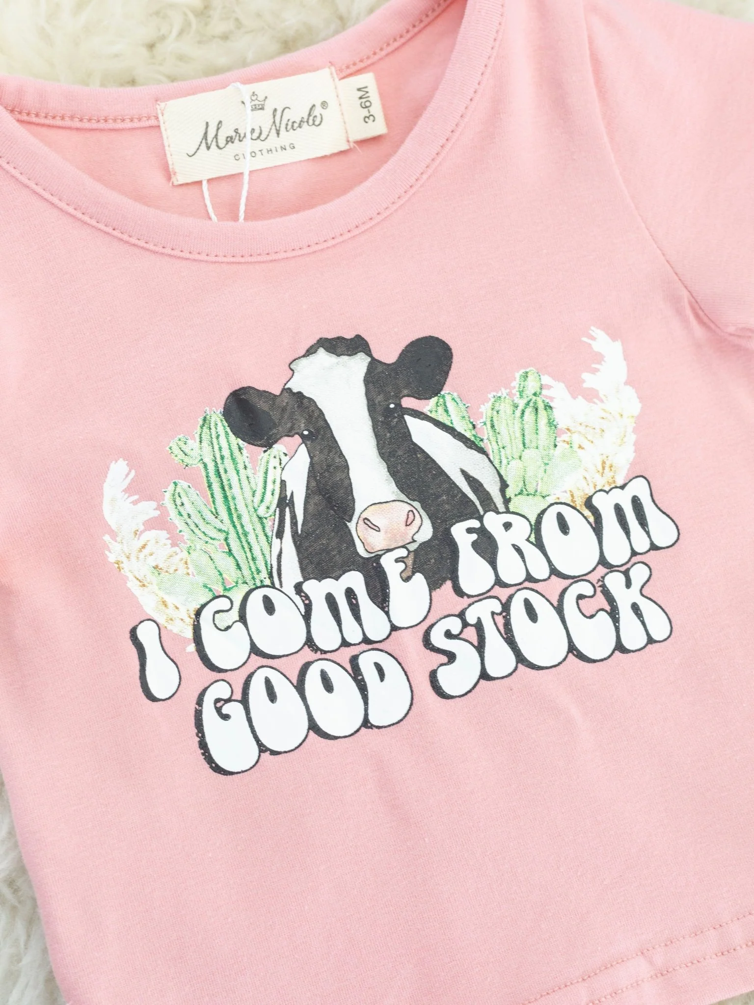 "Good Stock" Cow Bloomers Outfit - Image 3