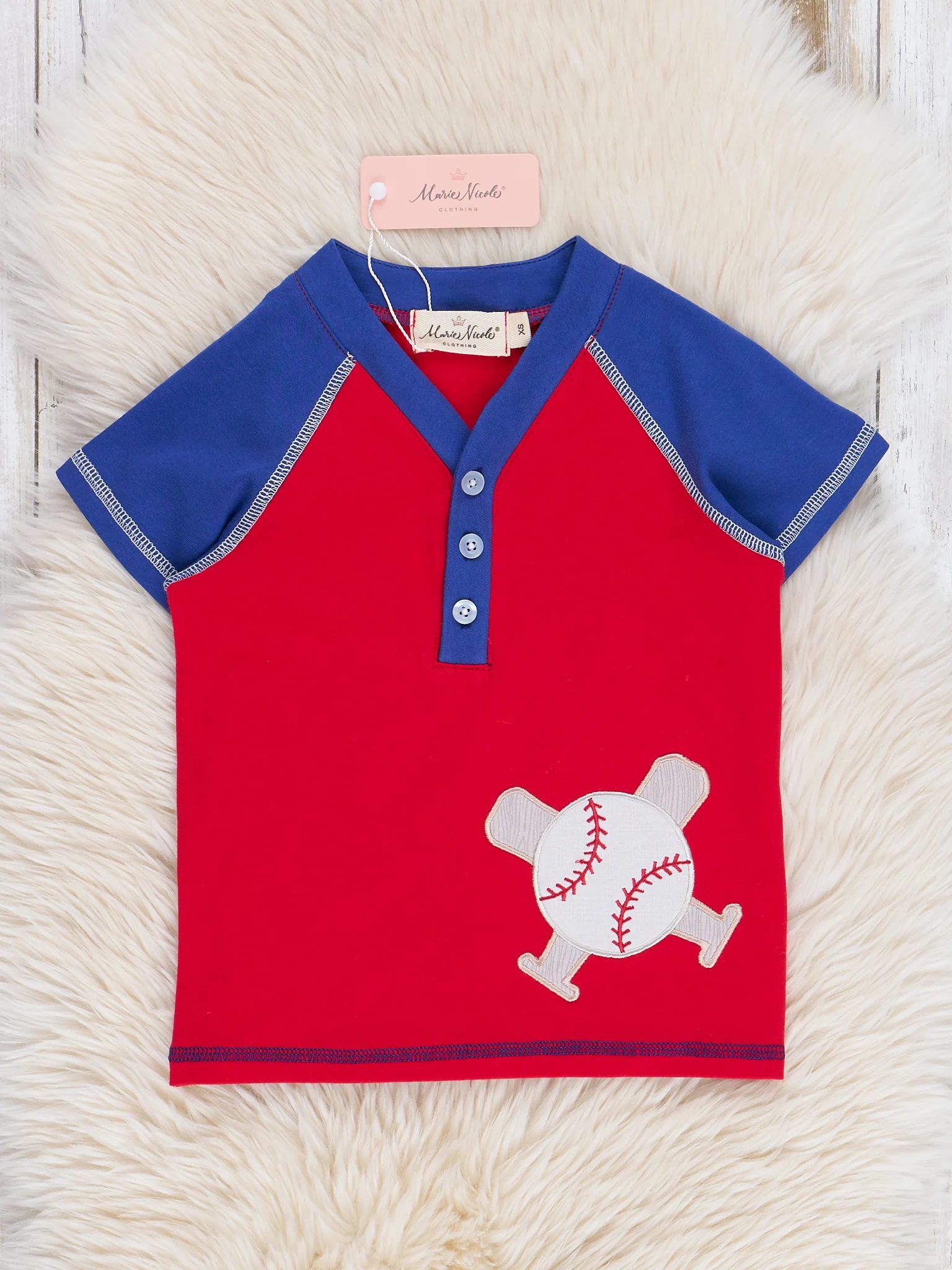 Grand Slam Embroidered Henley Shirt